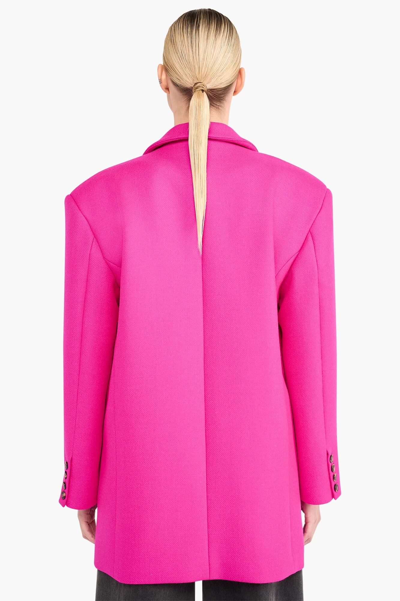 Oversized Blazer Dames Wol Buddy Roze