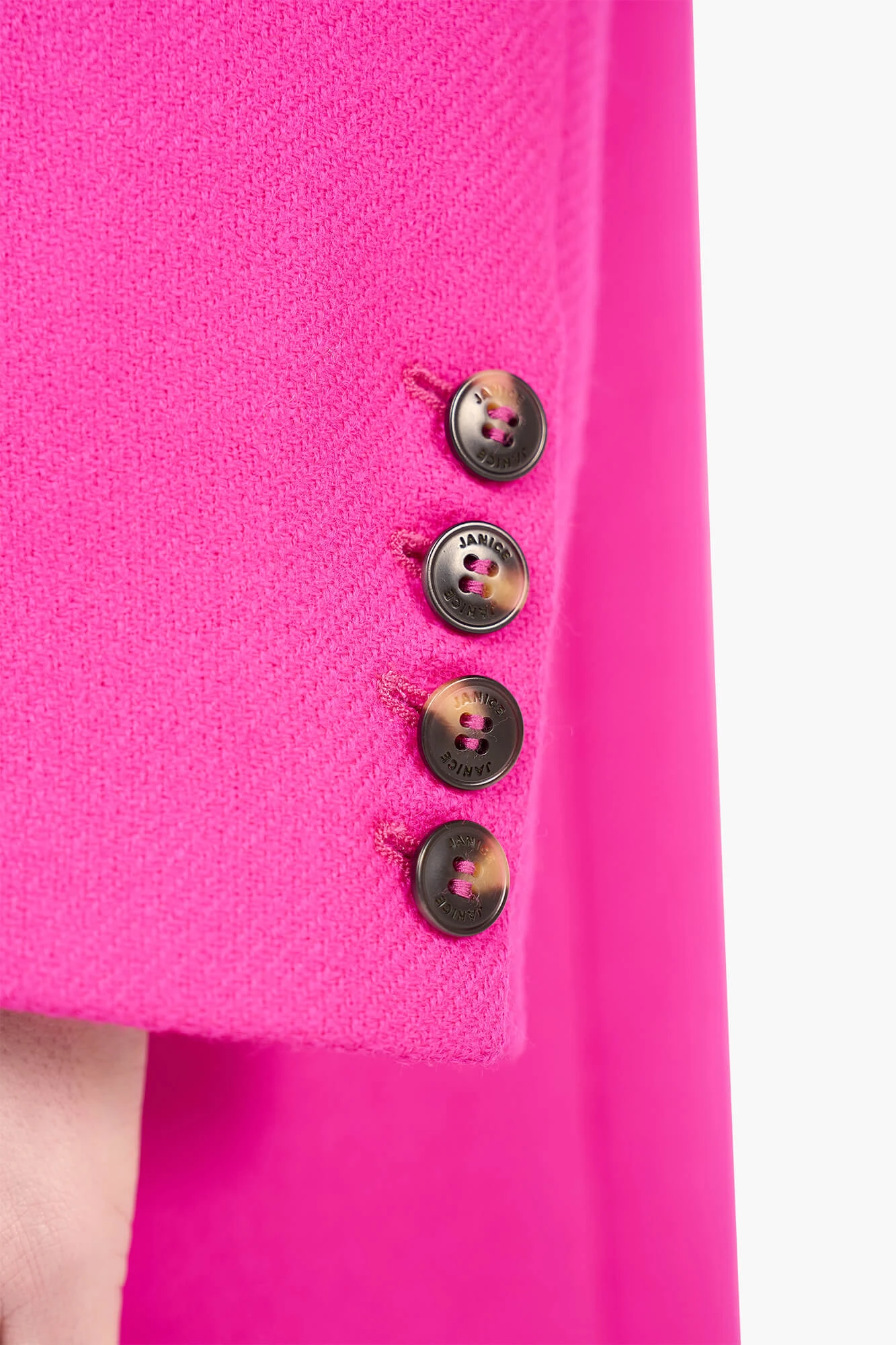 Oversized Blazer Dames Wol Buddy Roze