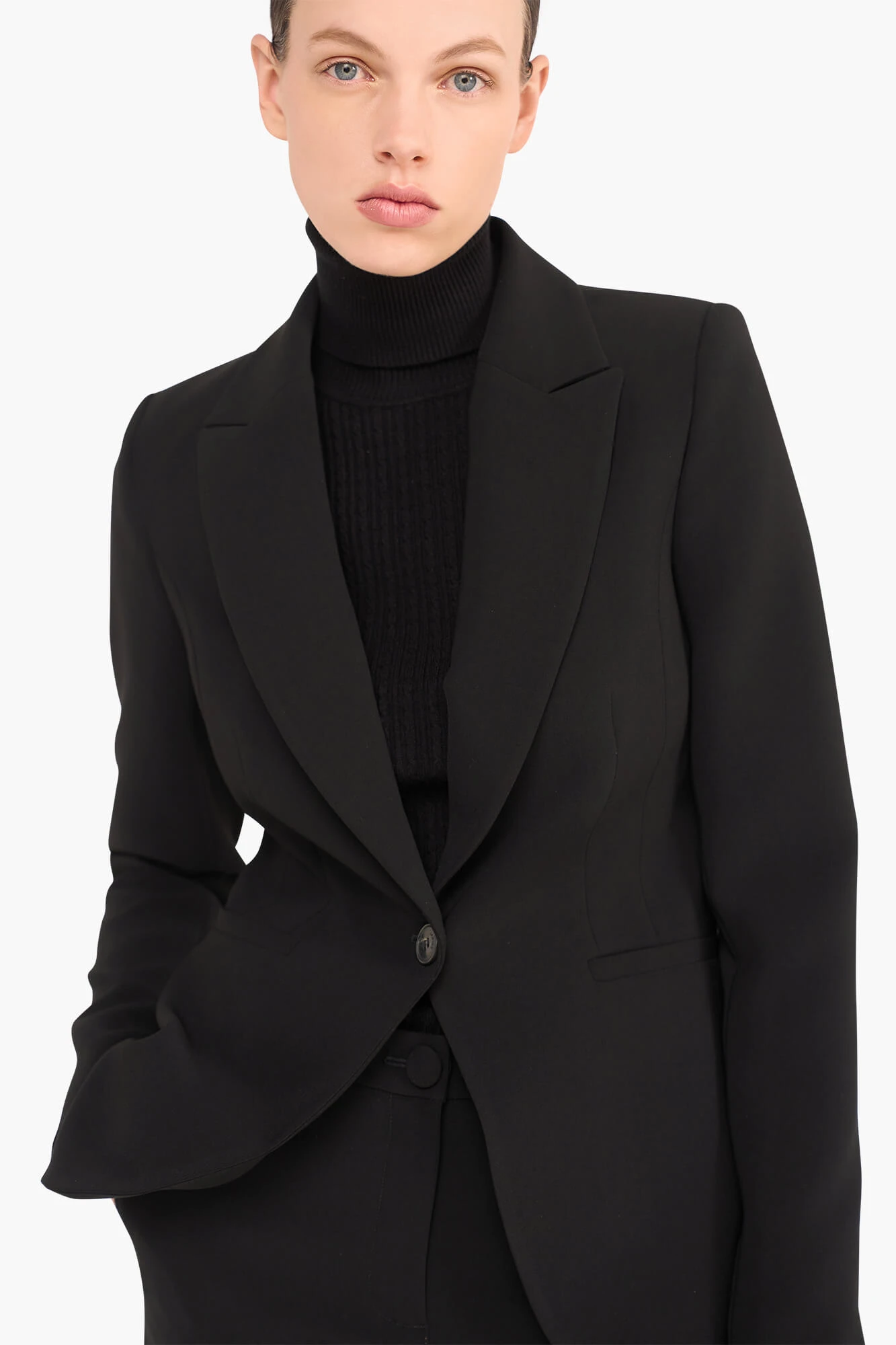 Women's Fitted Luke Blazer in Black
