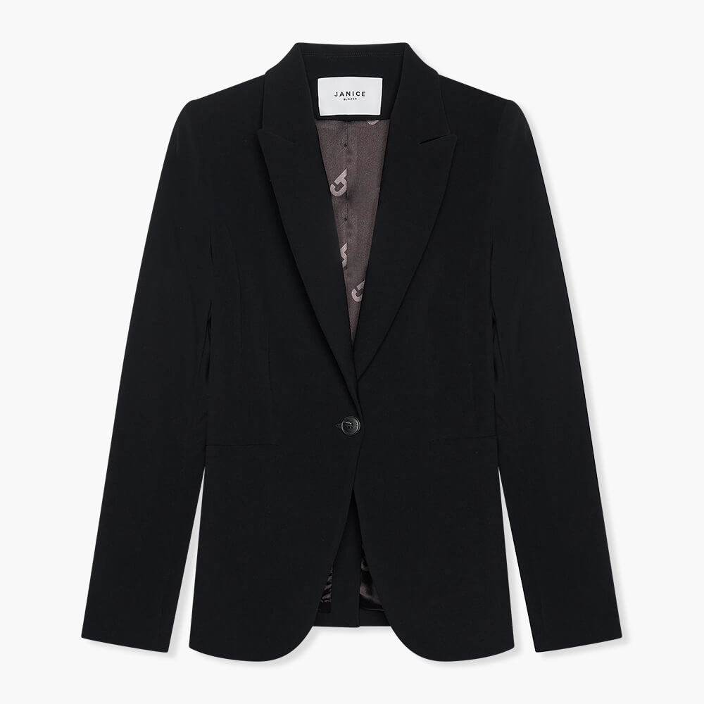Blazer Dames Getailleerd Luke Zwart