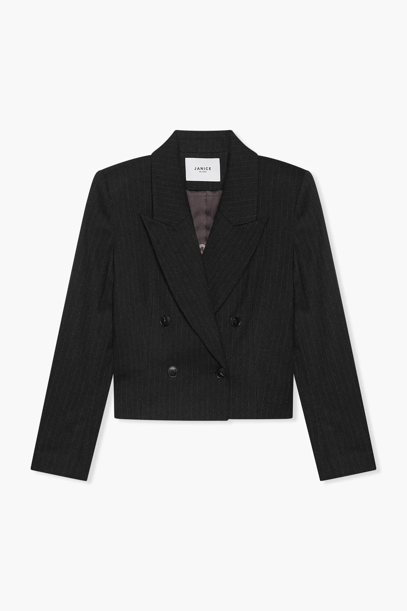 Blazer Dames Kort Stan Zwart Streep