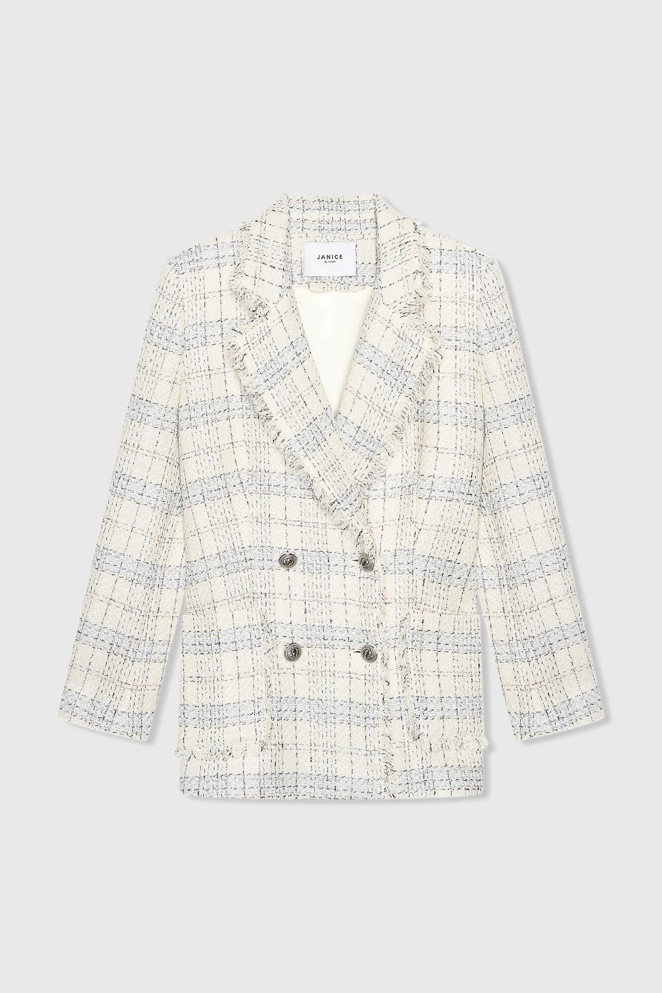 Martin Blazer Off-White Metallic