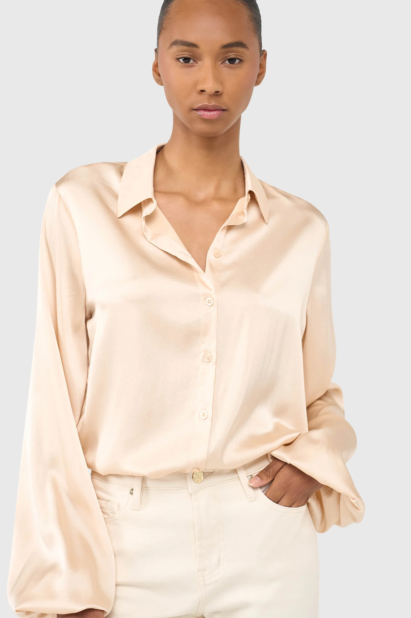 Abe-Bluse Gold