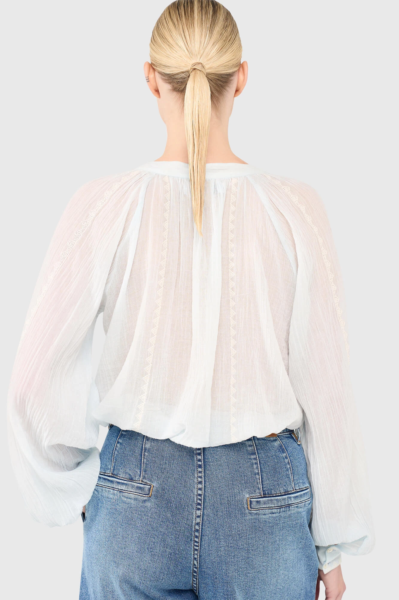 Beau Bluse Hellblau