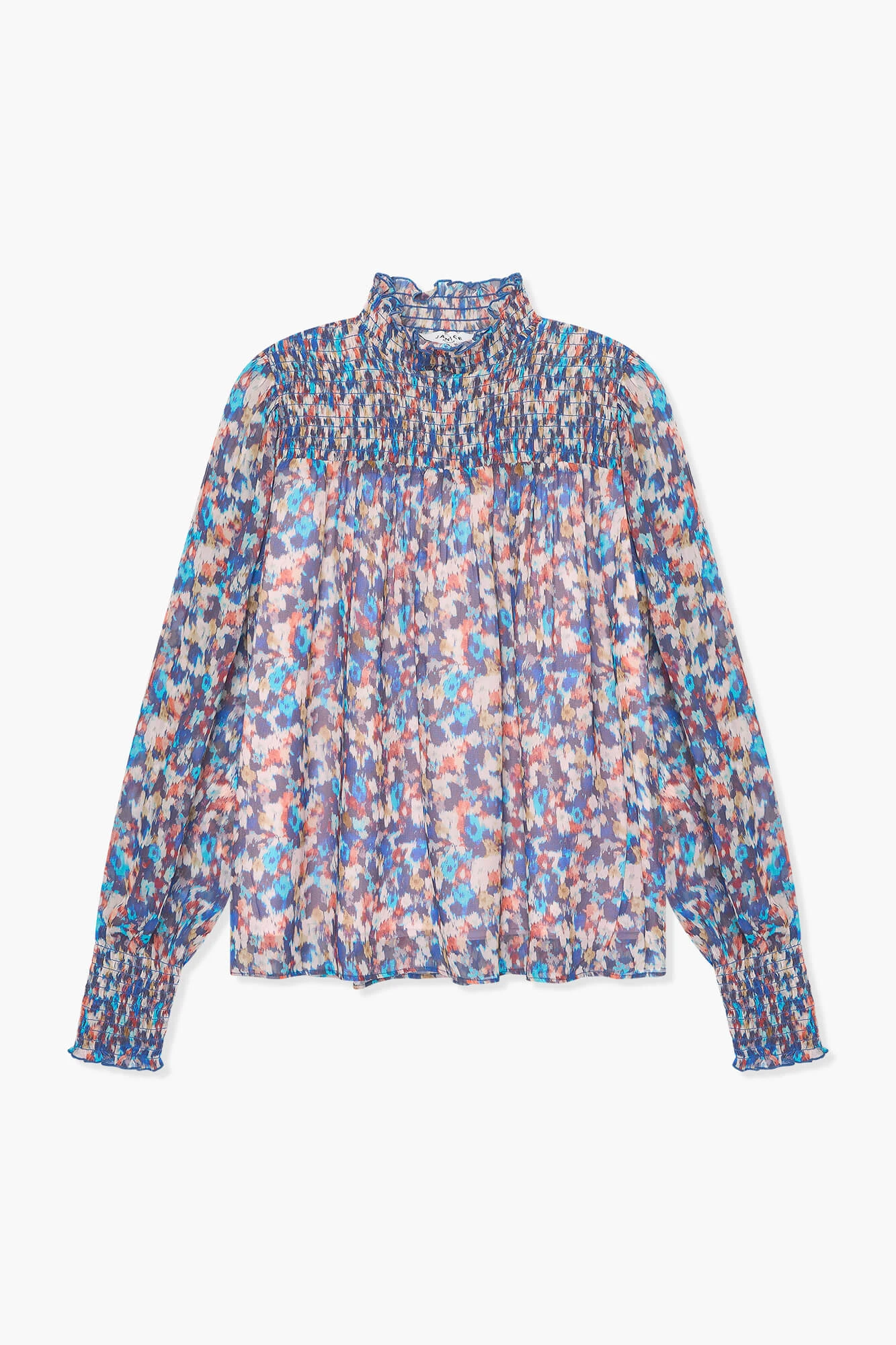 Blouse Dames Print Smog Hardy Blauw