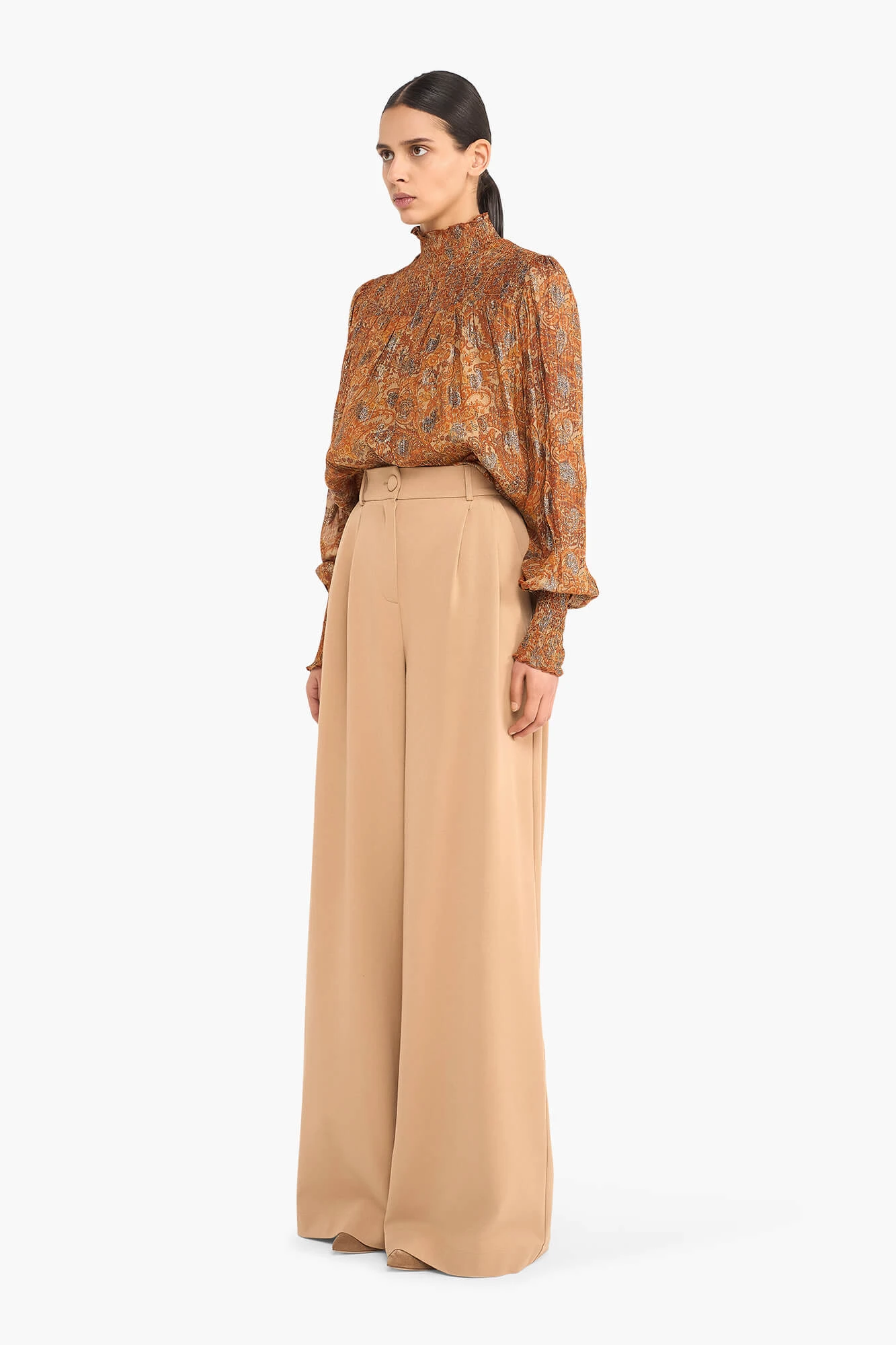 Women's Lurex Smog Hardy Paisley Blouse