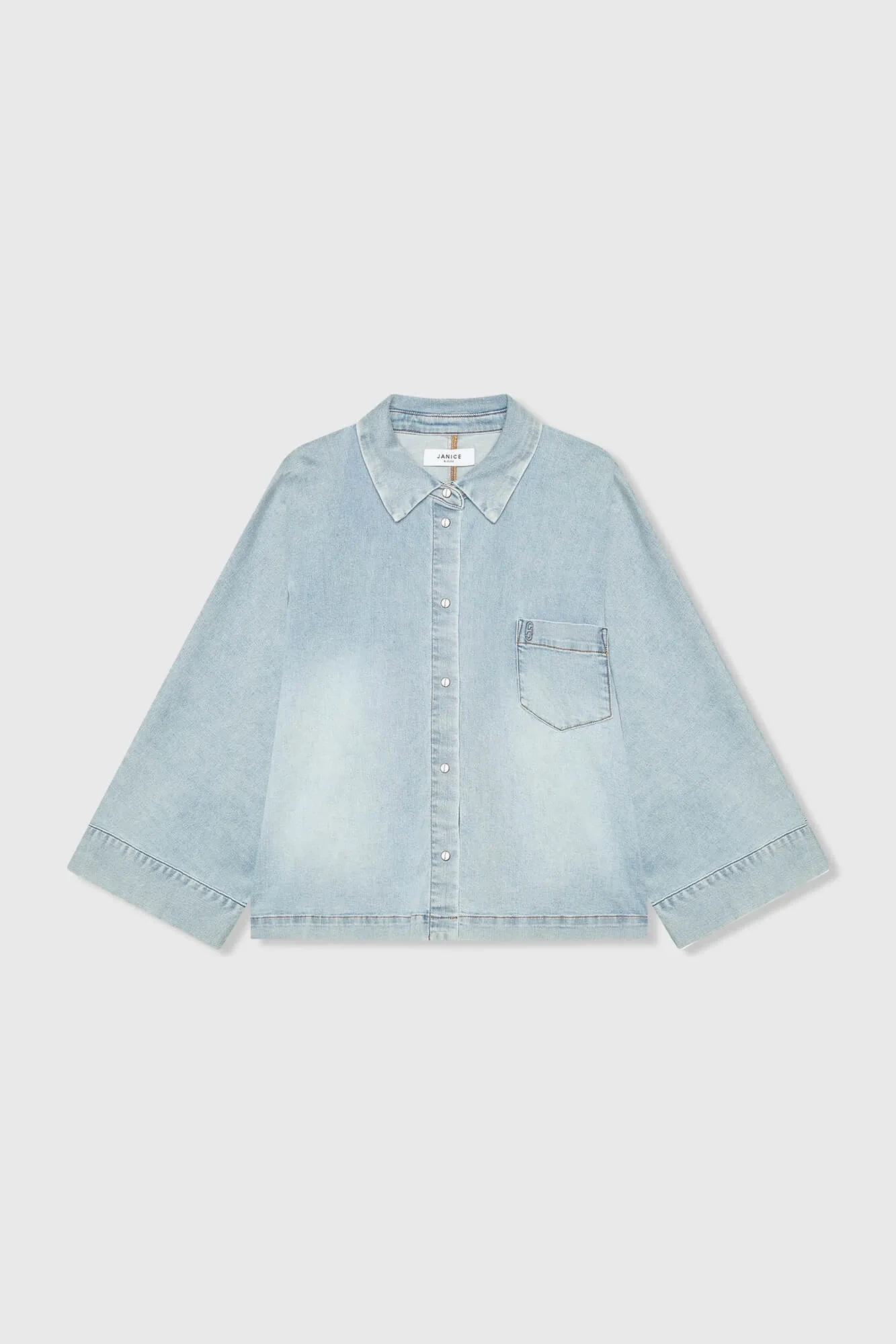 Damenbluse aus Denim im Kimono-Stil Carl 565