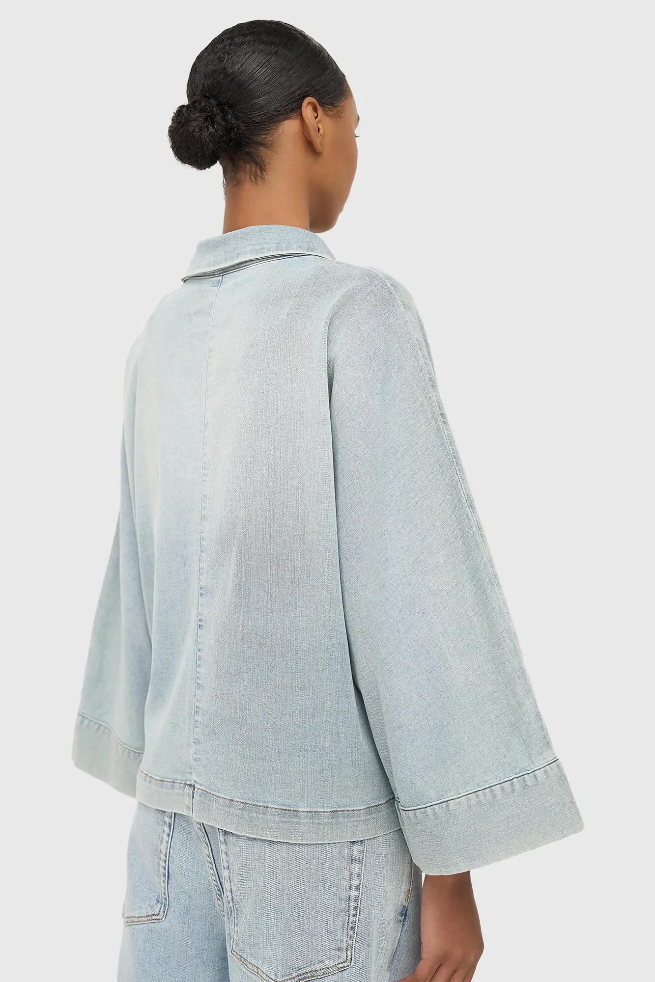 Damenbluse aus Denim im Kimono-Stil Carl 565