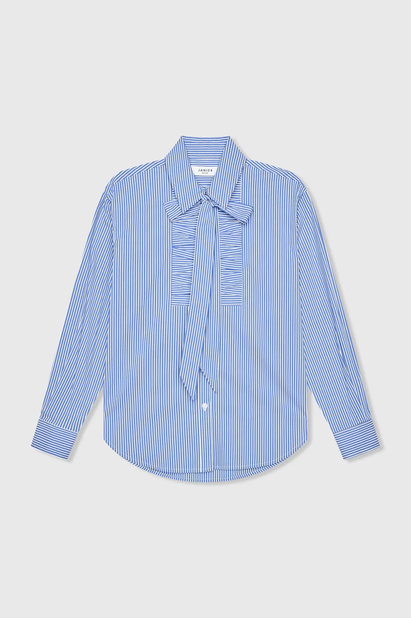 Blouse Dames Gestreept Brendan Blauw