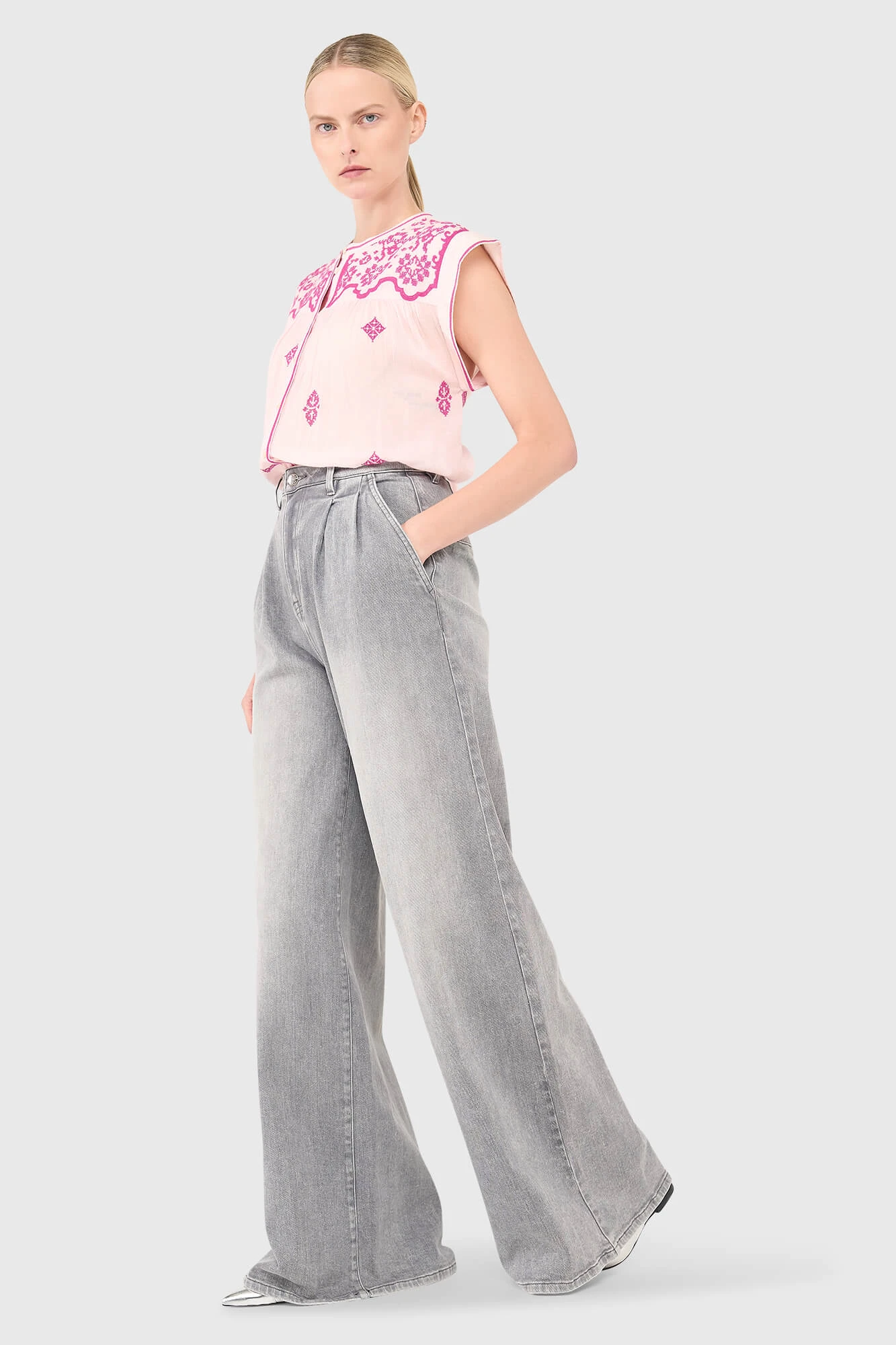 Jace-Bluse in Rosa
