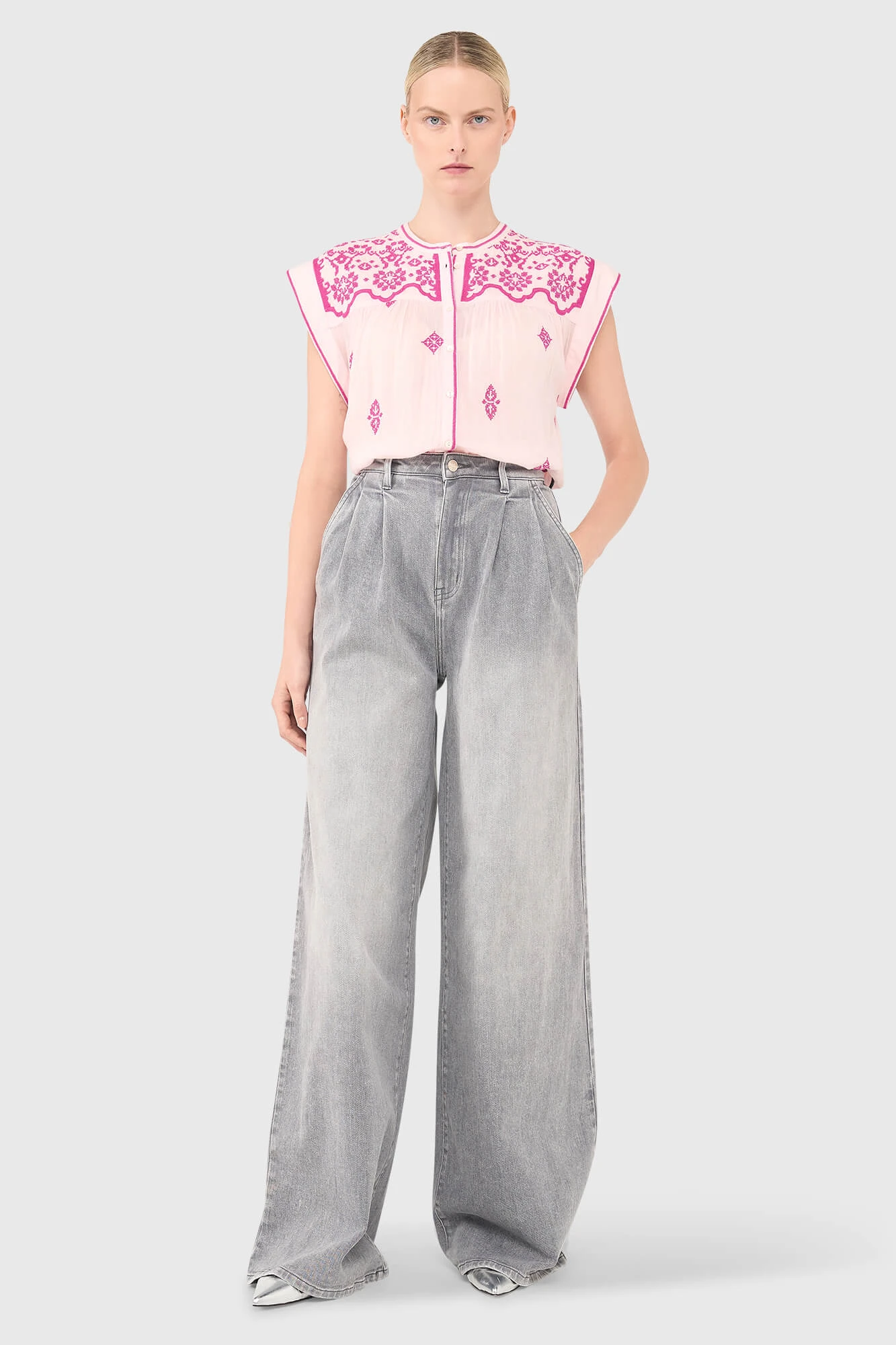 Jace-Bluse in Rosa