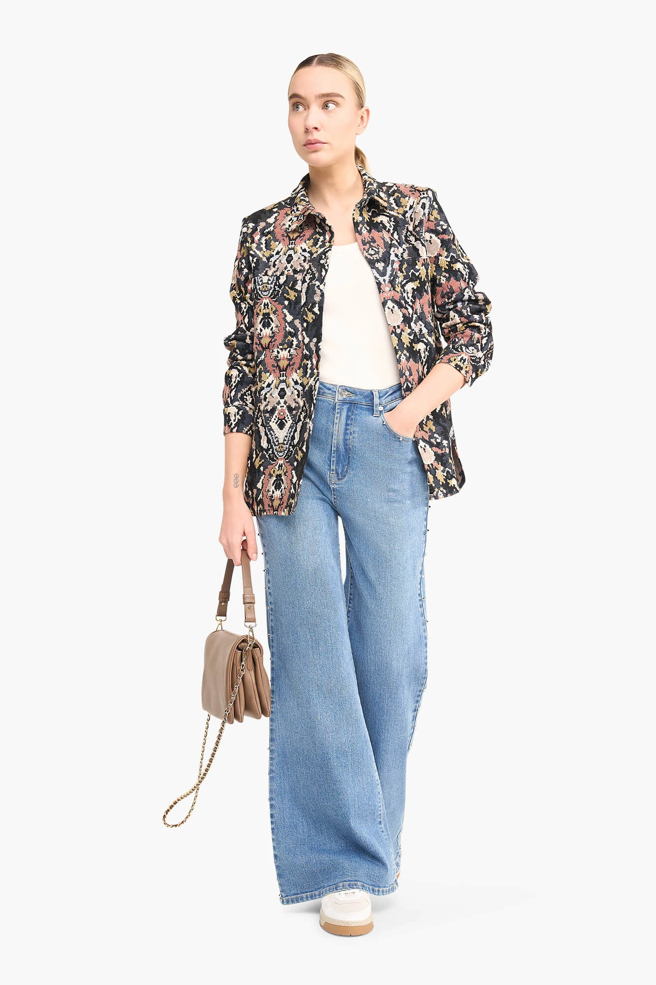 Blouse Dames Jacquard Shane Roze