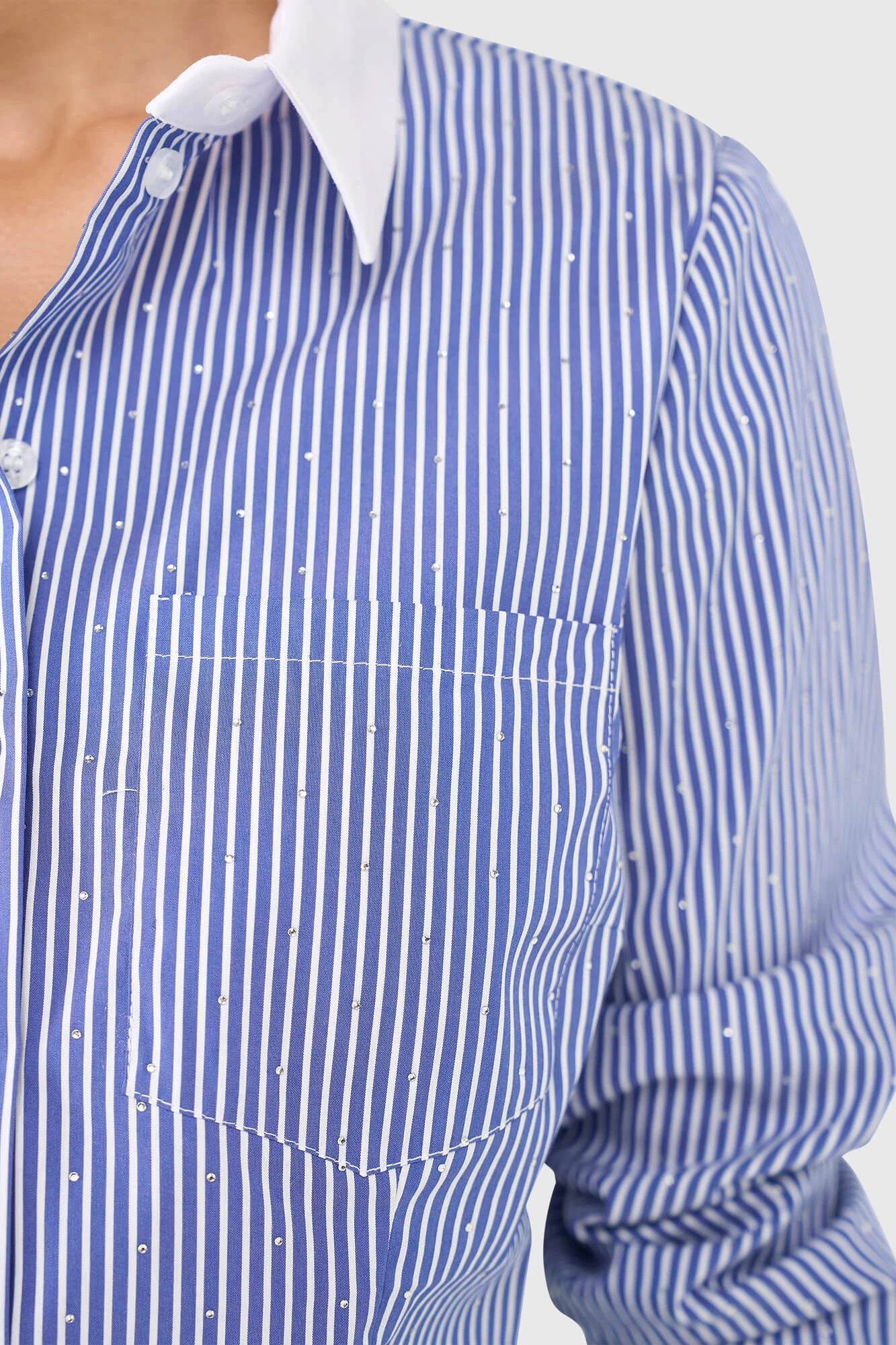 Justin  Bluse mit Streifen und Strass