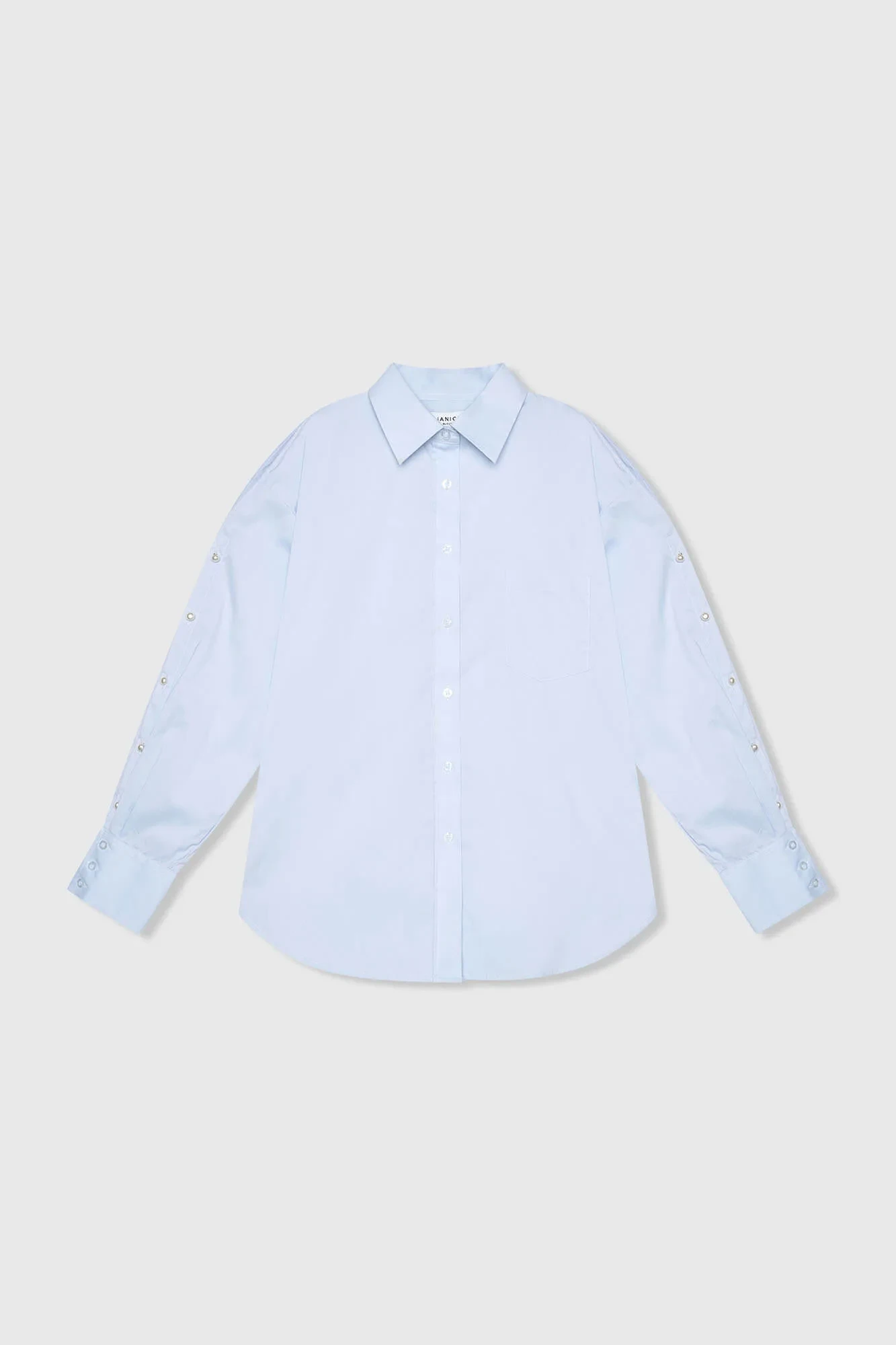 Damenbluse aus Baumwolle, blau, Paul