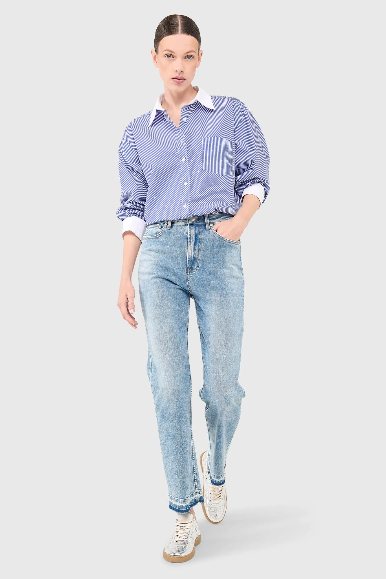 Kygo Blouse Streep Strass