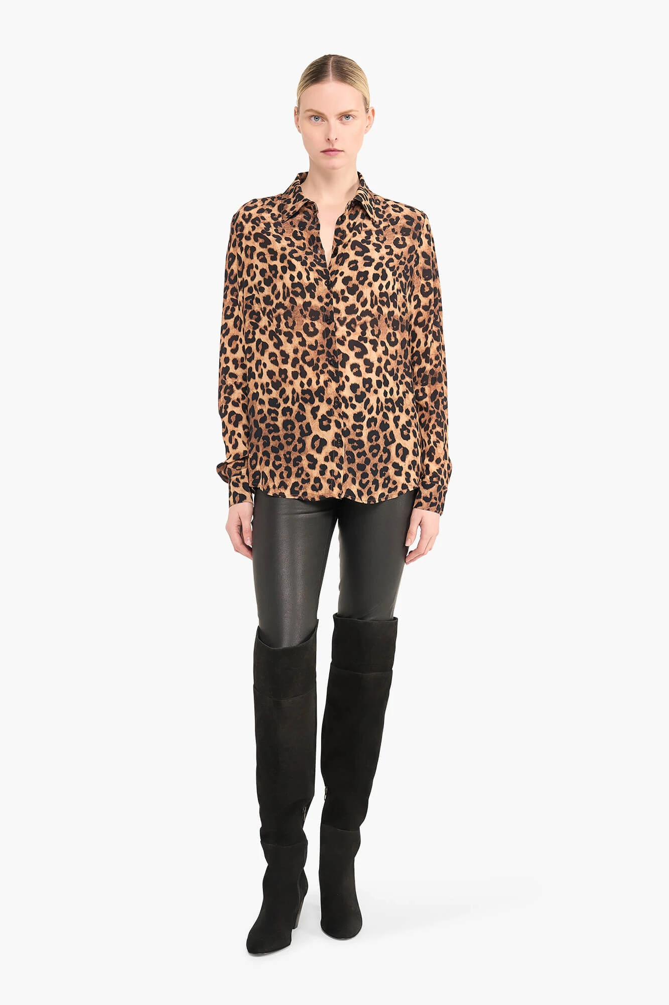 Panterprint Blouse Dames Knoop Dylan