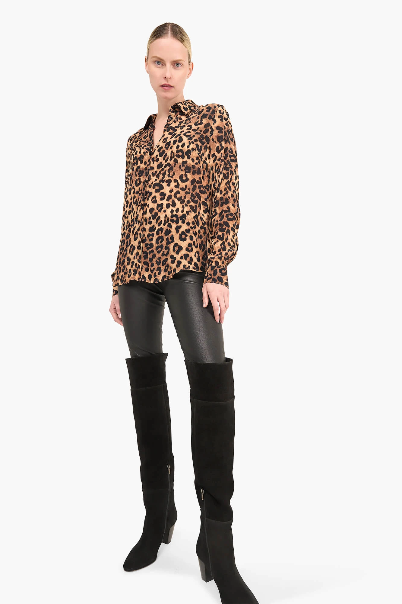 Panterprint Blouse Dames Knoop Dylan