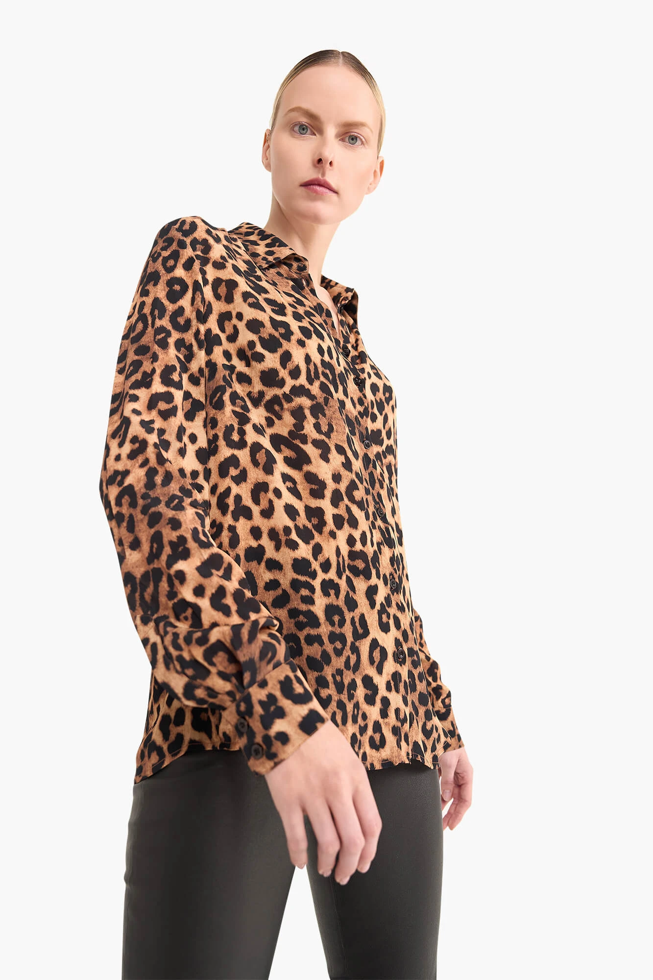 Panterprint Blouse Dames Knoop Dylan