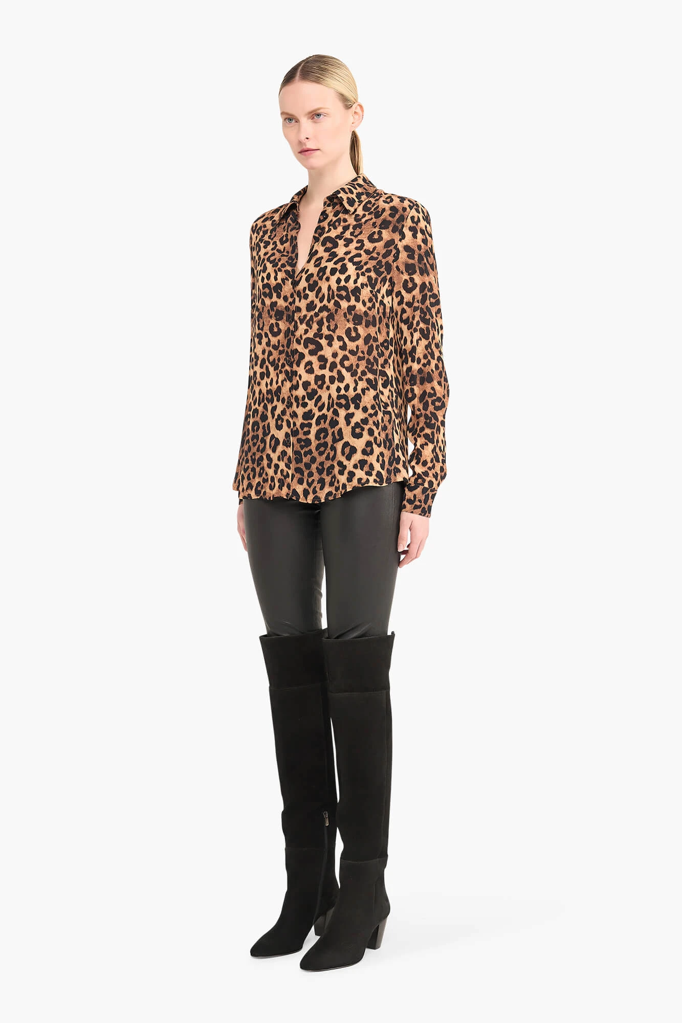 Panterprint Blouse Dames Knoop Dylan