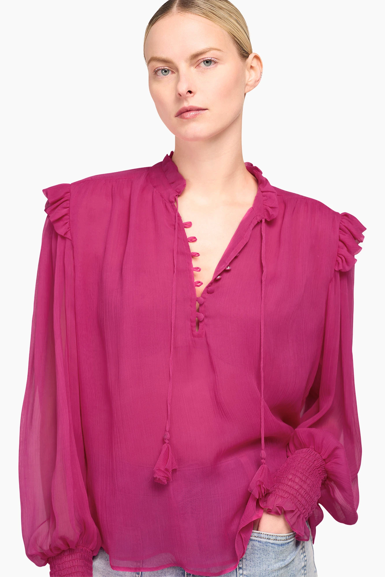Blouse Dames Brent Roze