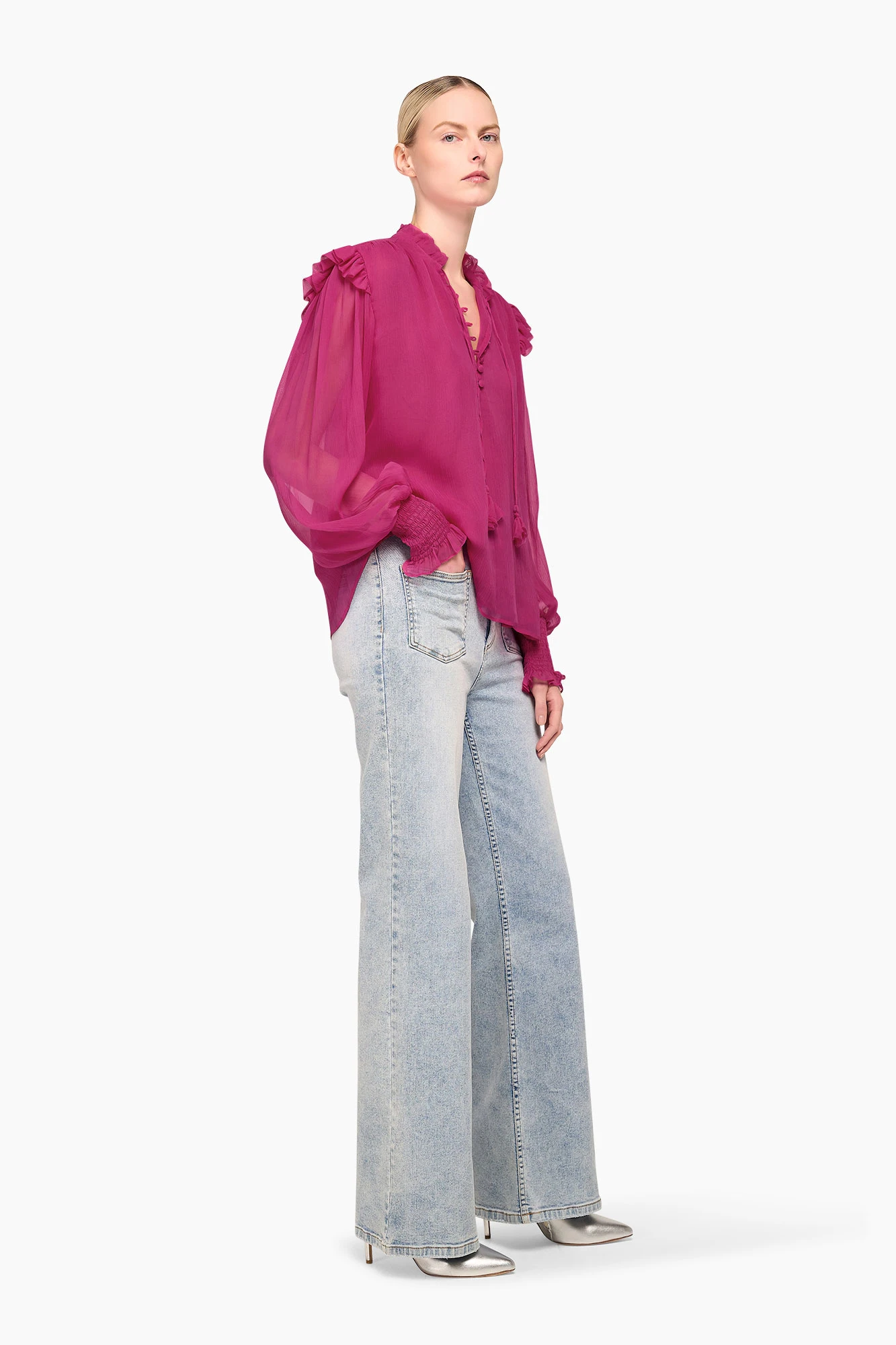 Blouse Dames Brent Roze