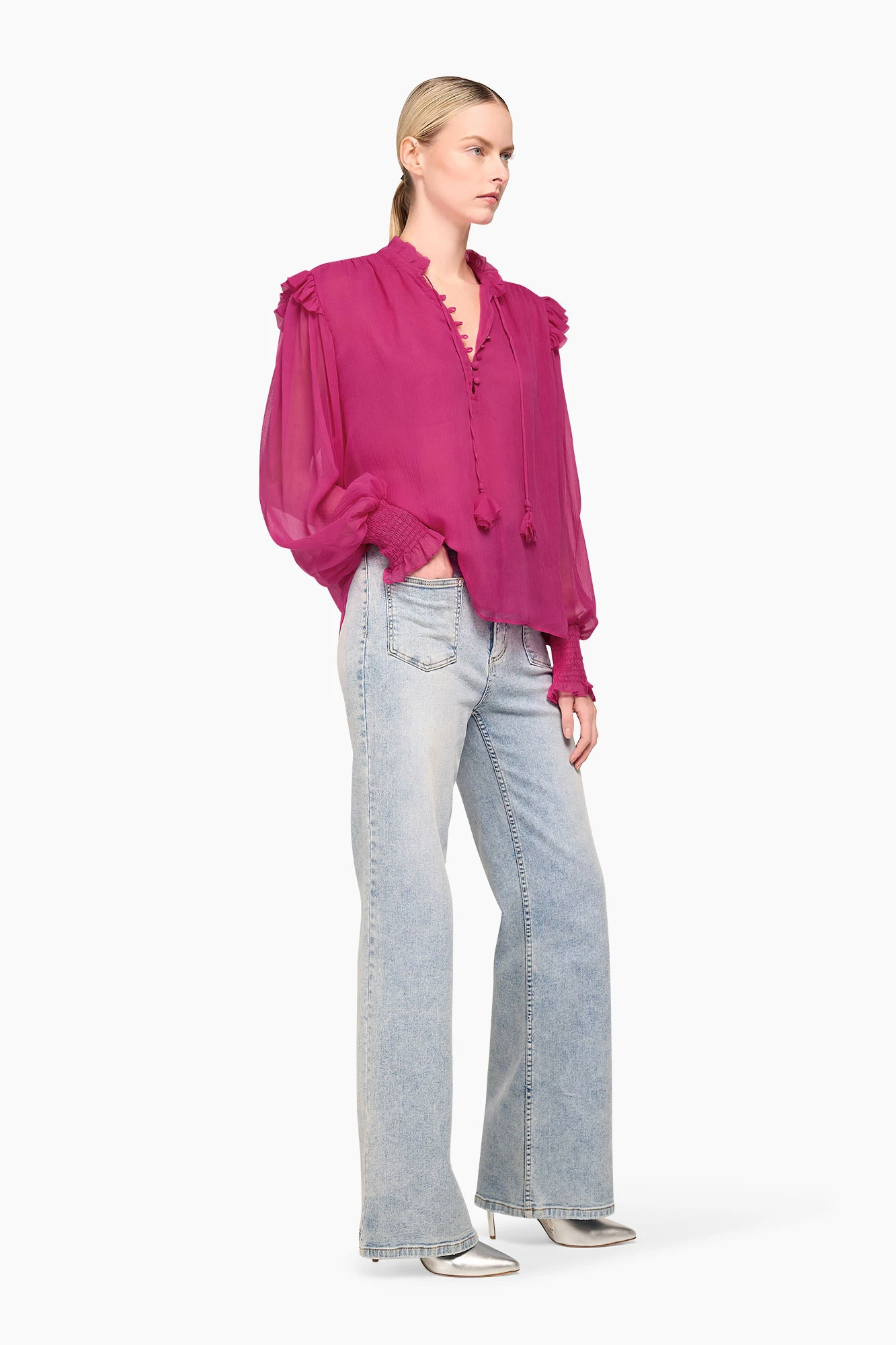 Blouse Dames Brent Roze