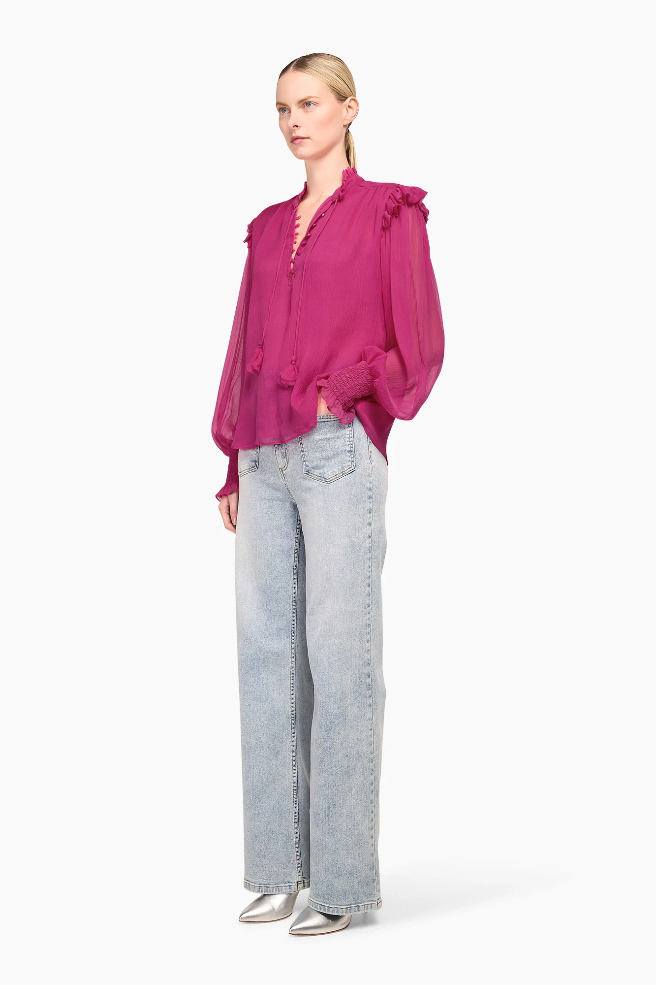 Blouse Dames Brent Roze