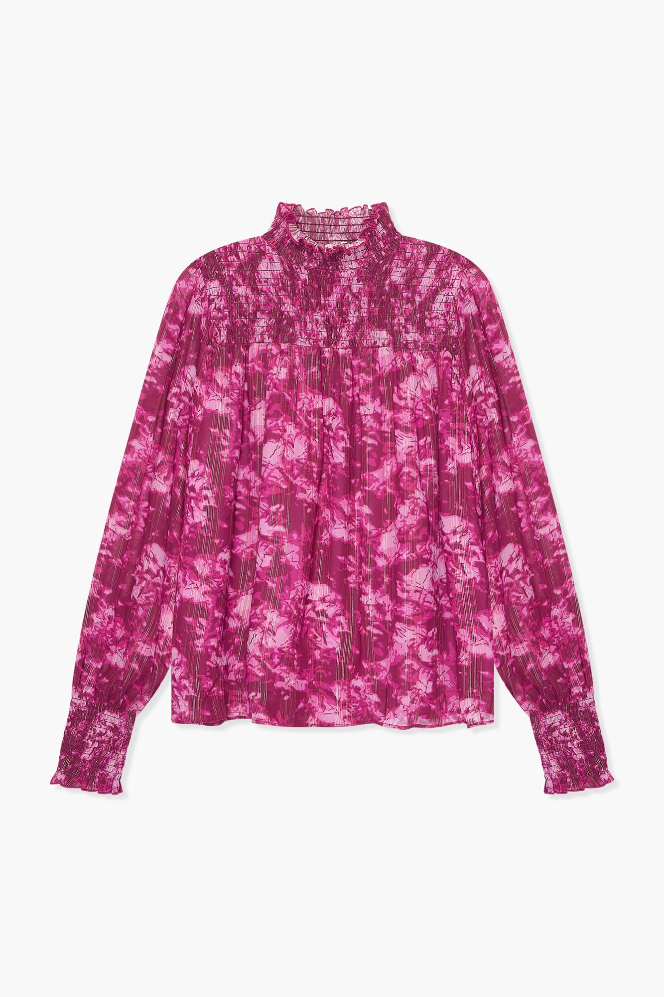 Damenbluse mit Print, Smog Hardy, Lila