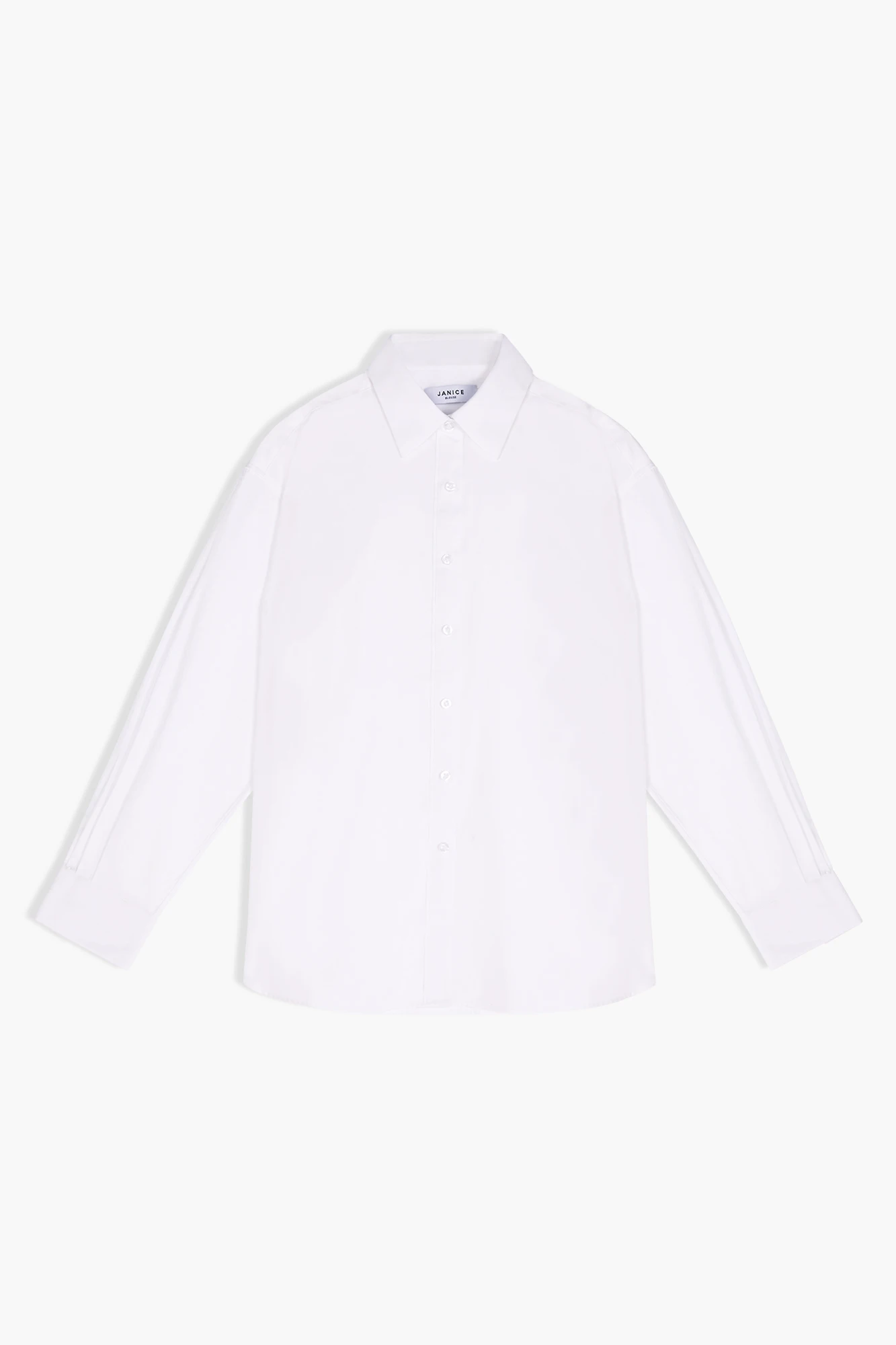 Katoenen witte blouse dames