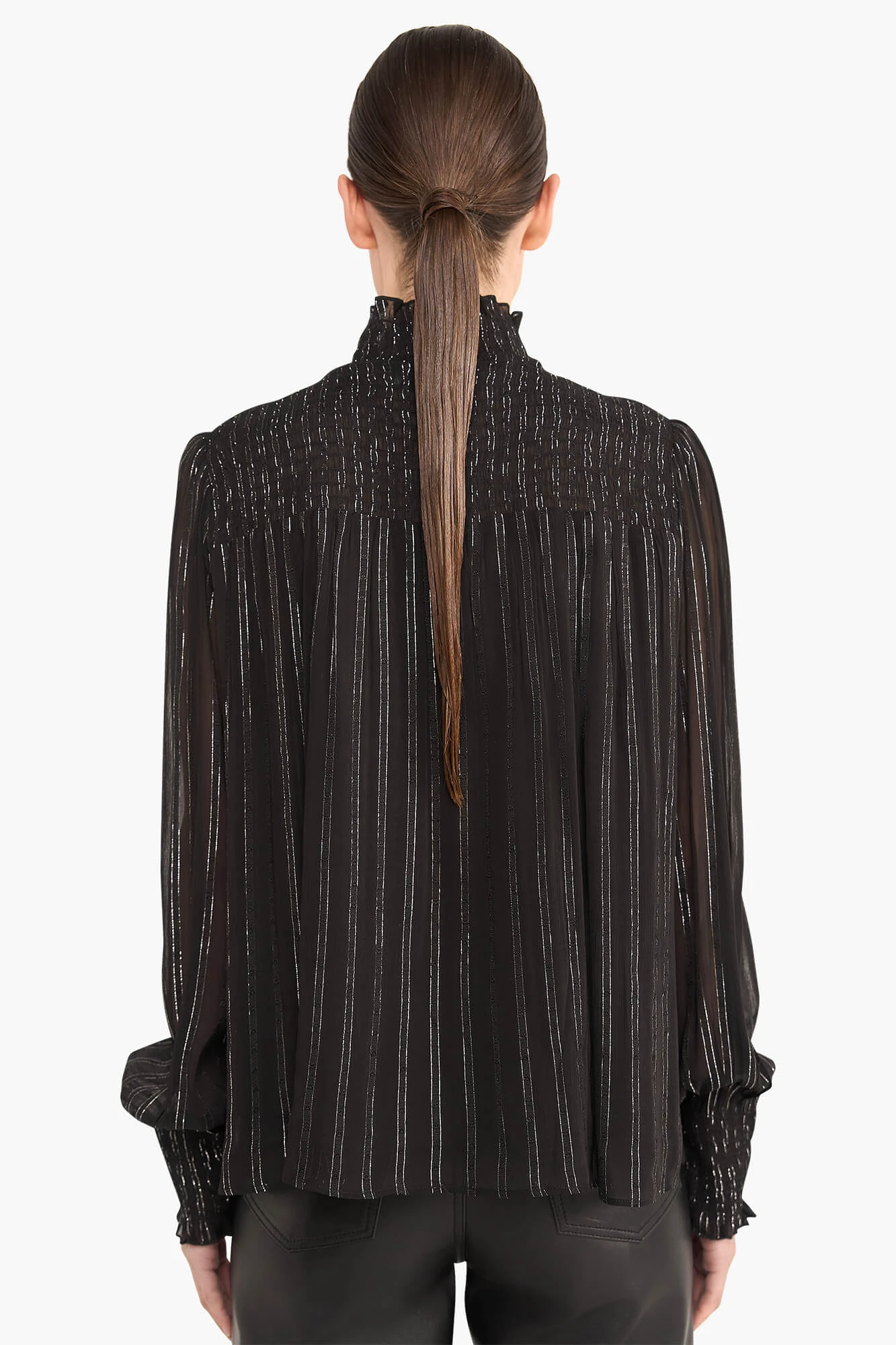 Blouse Dames Lurex Smog Hardy Zwart