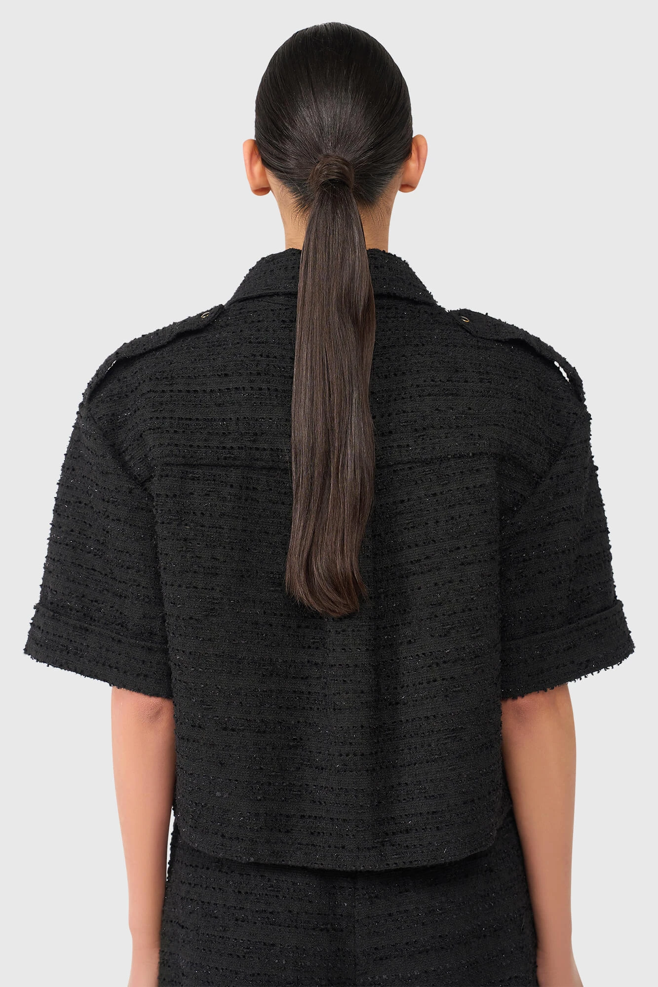 Spike Schwarz Tweed Lurex