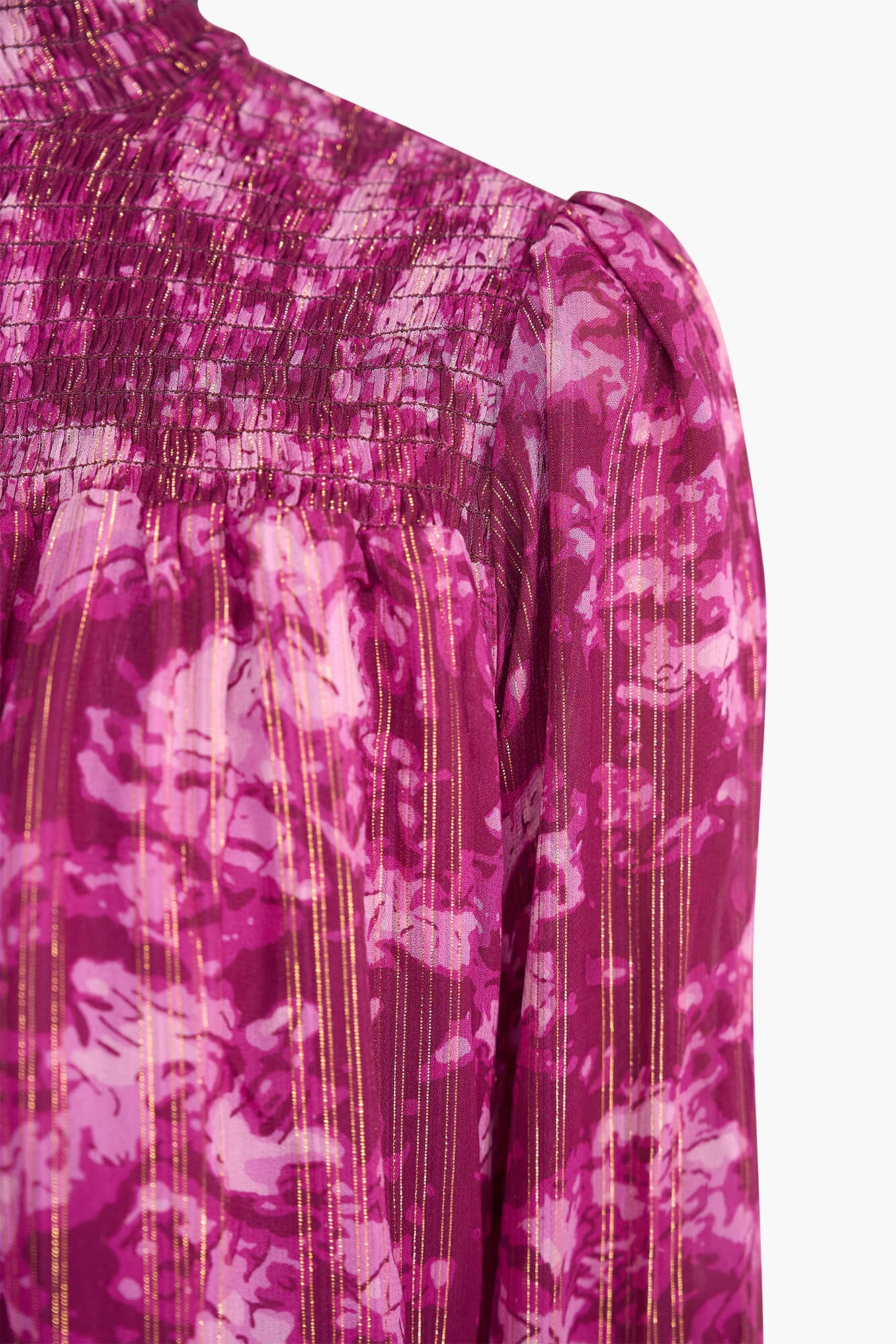 Damenbluse mit Print, Smog Hardy, Lila