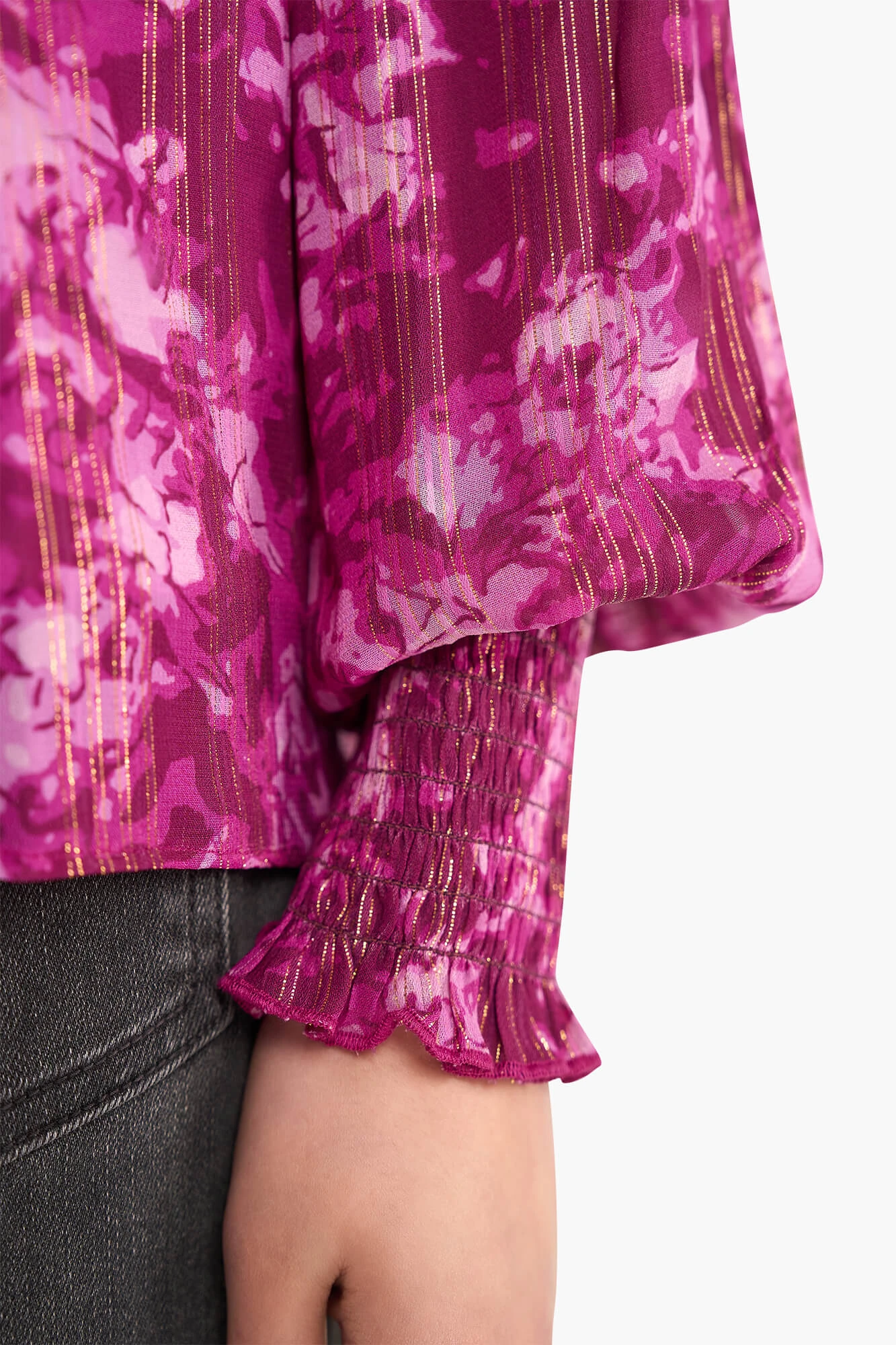 Blouse Dames Print Smog Hardy Paars