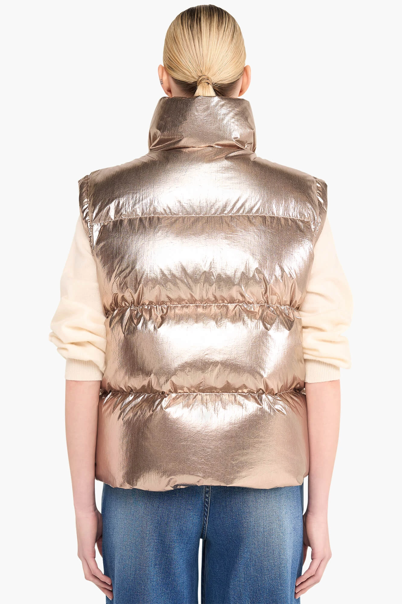 Puffer Vest Dames Byron Champagne