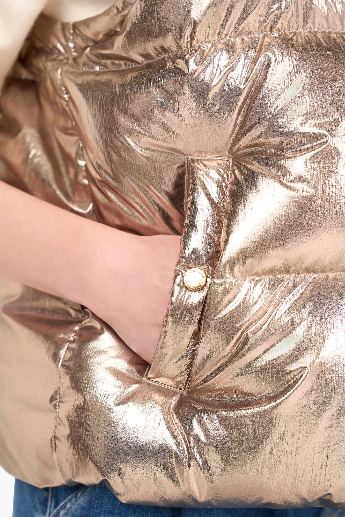 Puffer Vest Dames Byron Champagne