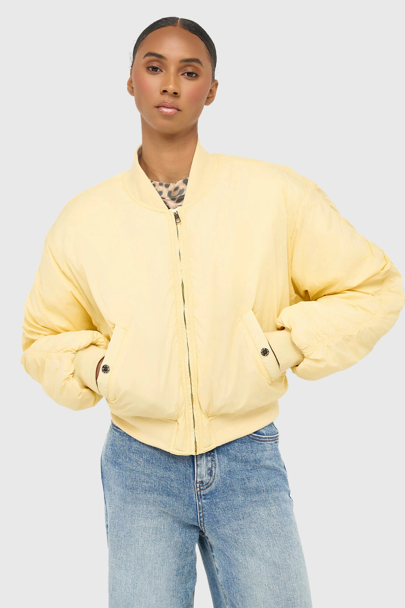 Women's Lexx Yellow Bomber Jacket