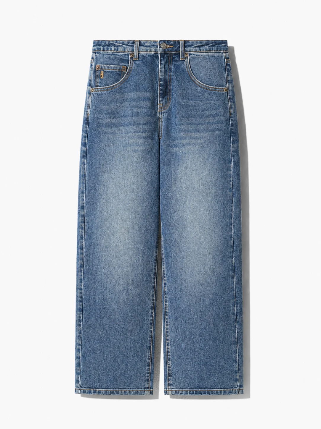 Boyfriend Jeans Dames Mid Rise Blauw Bailey 357