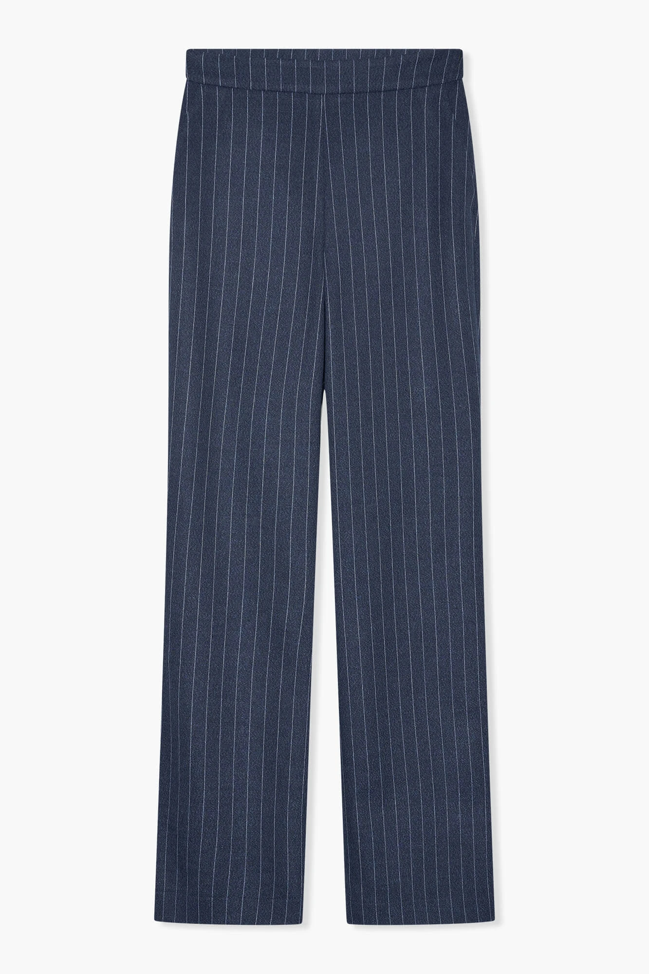 Blauwe pantalon gestreept
