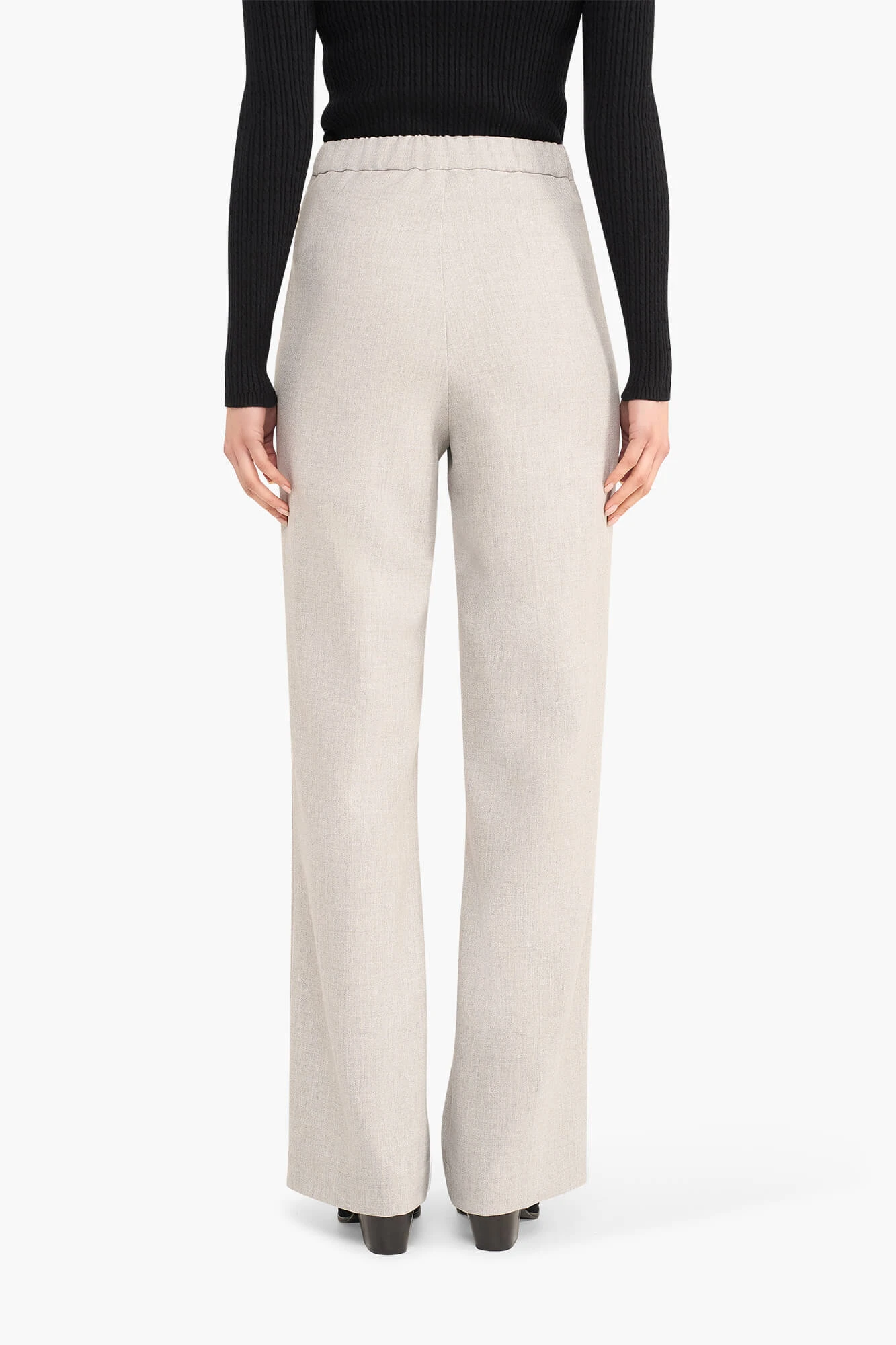 Broek Dames Rechte Pijp Lurex Pete Grijs