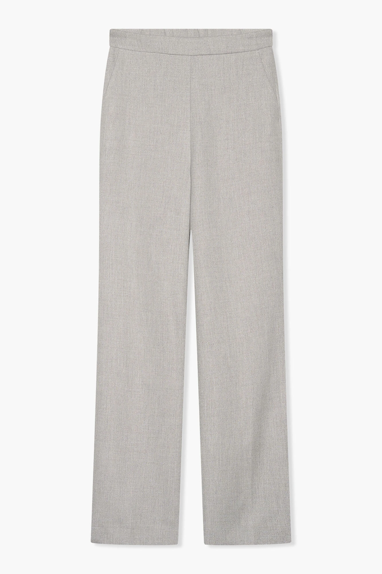 Broek Dames Rechte Pijp Lurex Pete Grijs