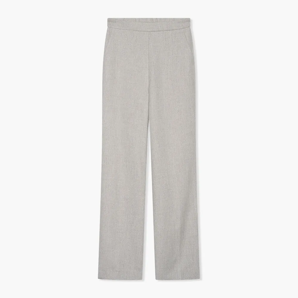Broek Dames Rechte Pijp Lurex Pete Grijs