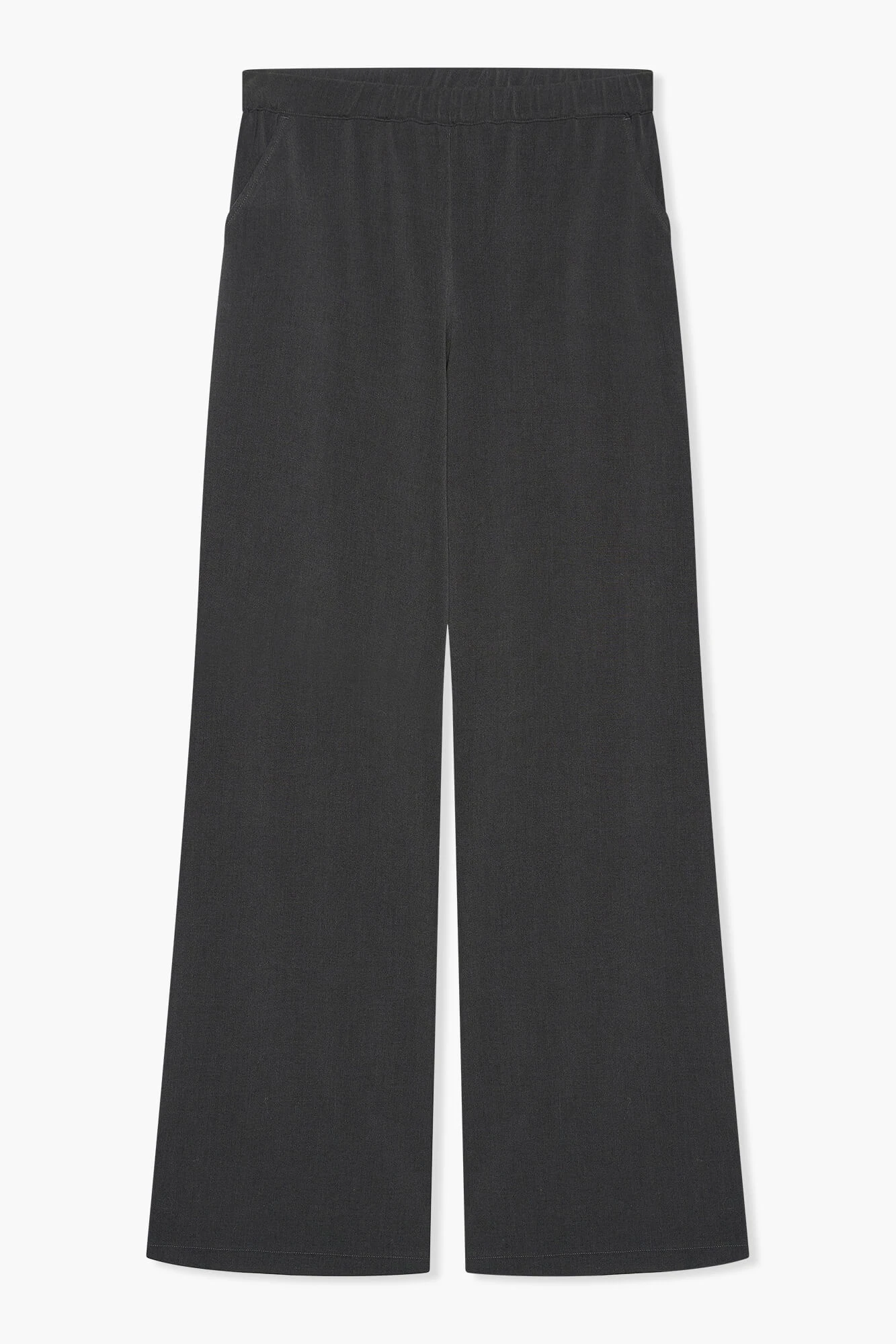Broek Wijde Pijp Elastiek Ringo Grijs