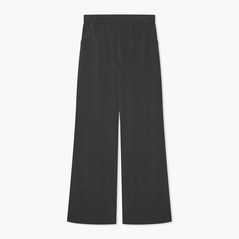 Broek Wijde Pijp Elastiek Ringo Grijs