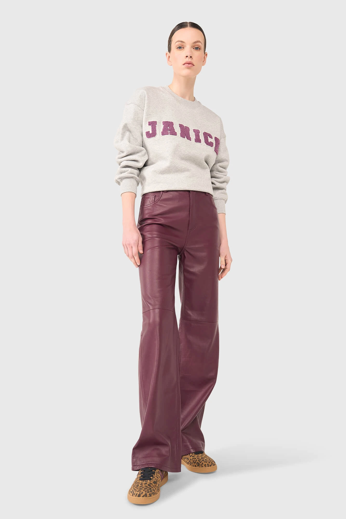 Jason Burgundy Leather