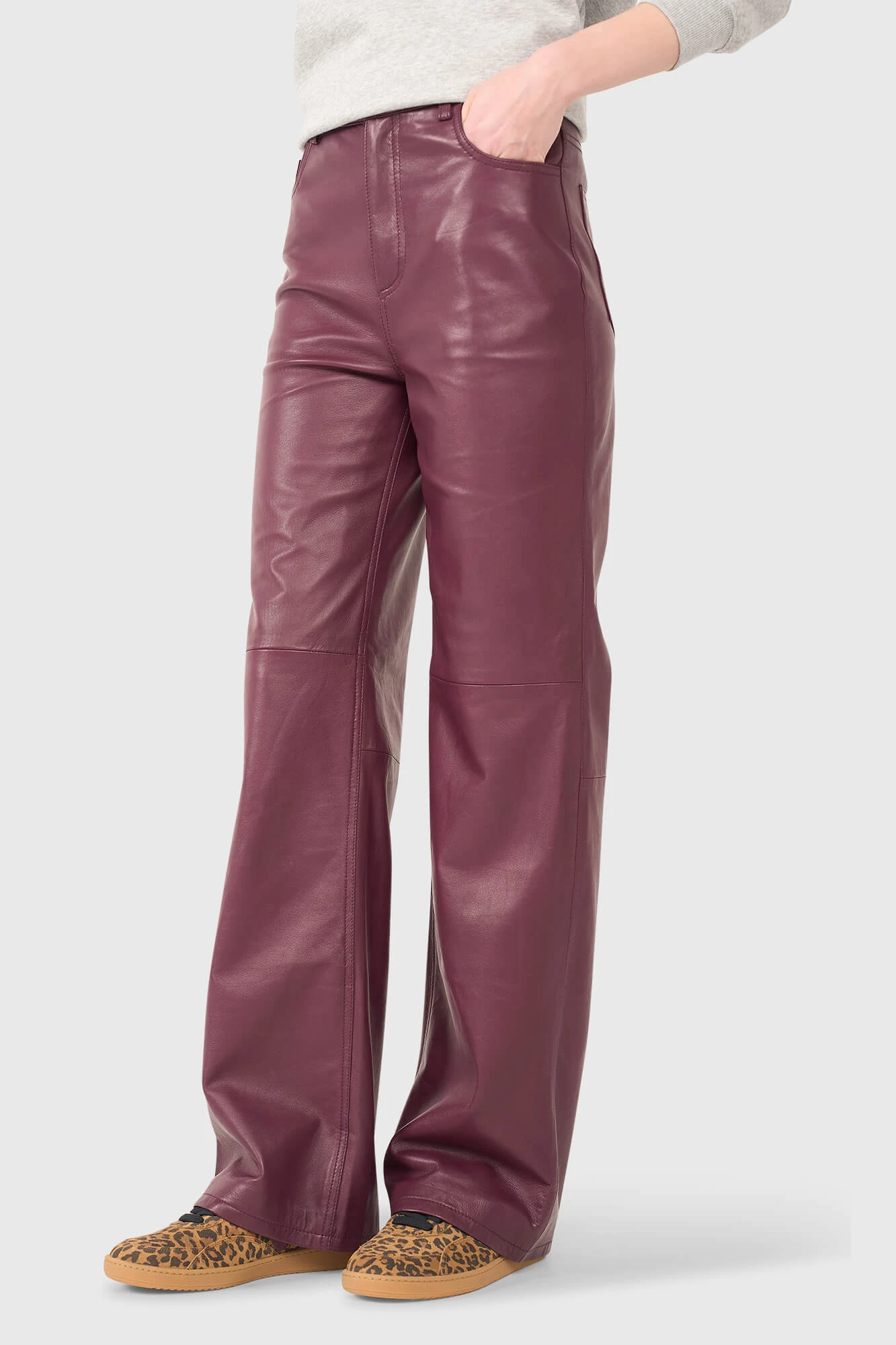 Jason Burgundy Leather