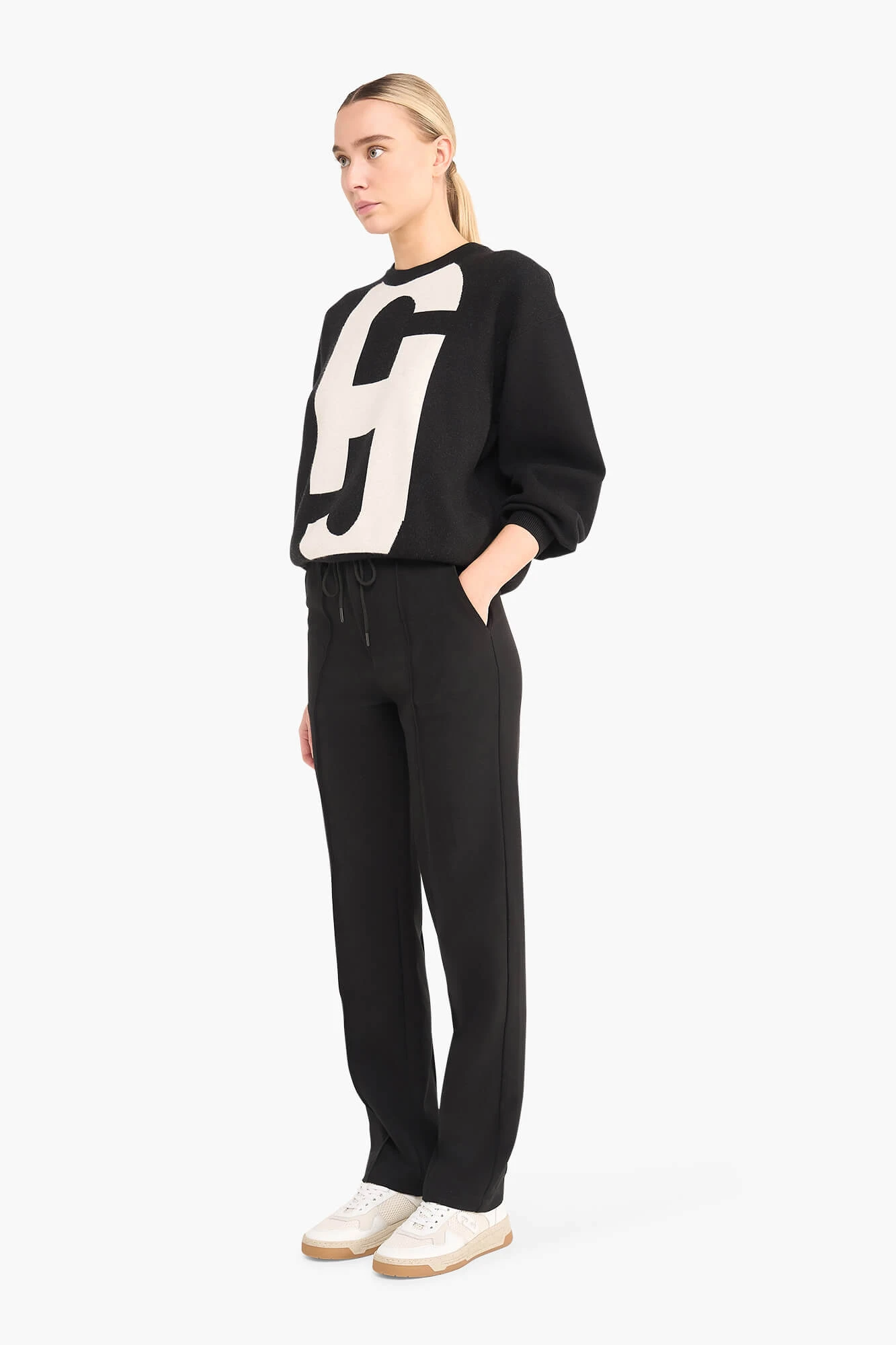 Jogging Broek Dames Troy Zwart