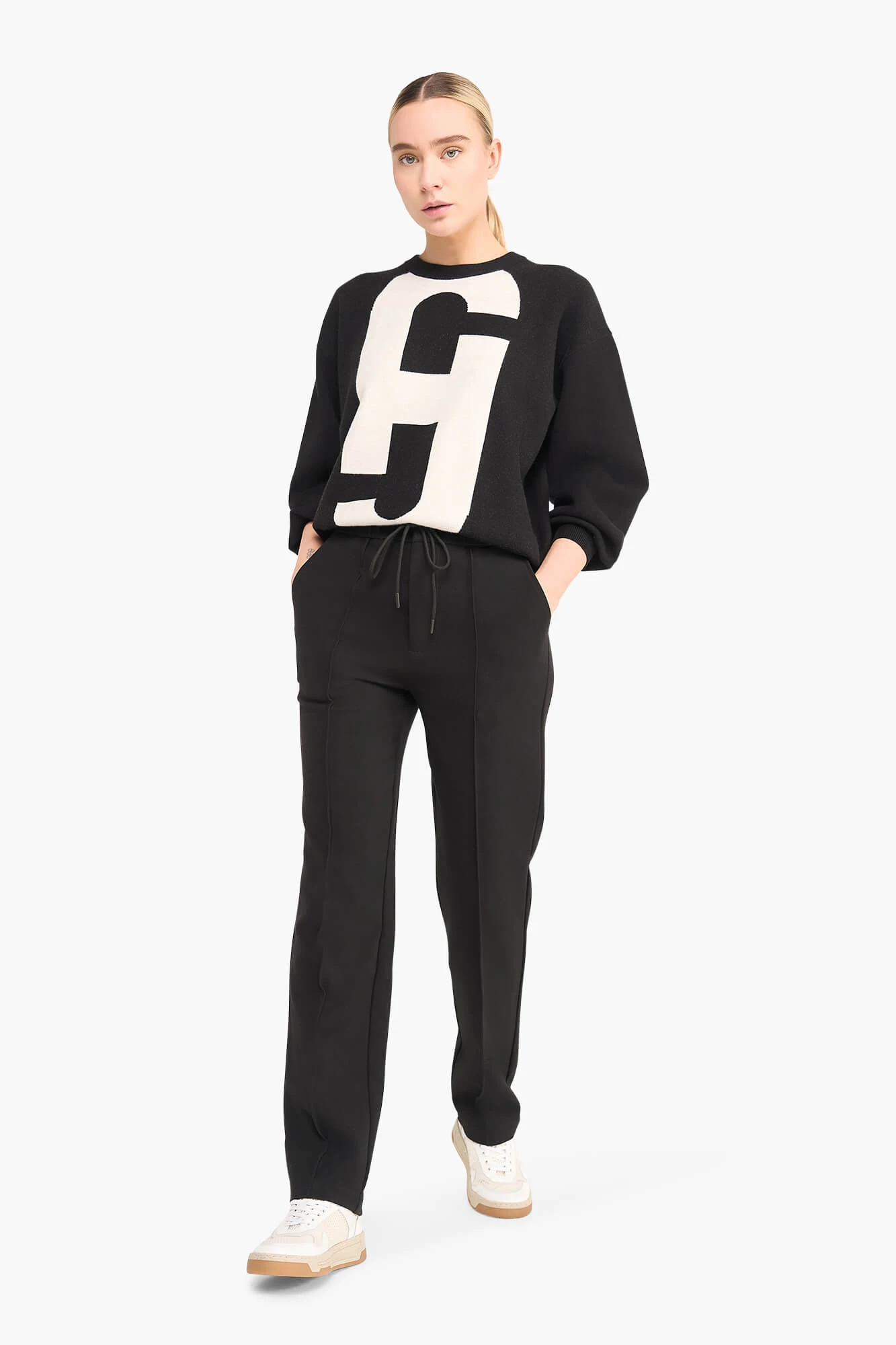 Jogging Broek Dames Troy Zwart