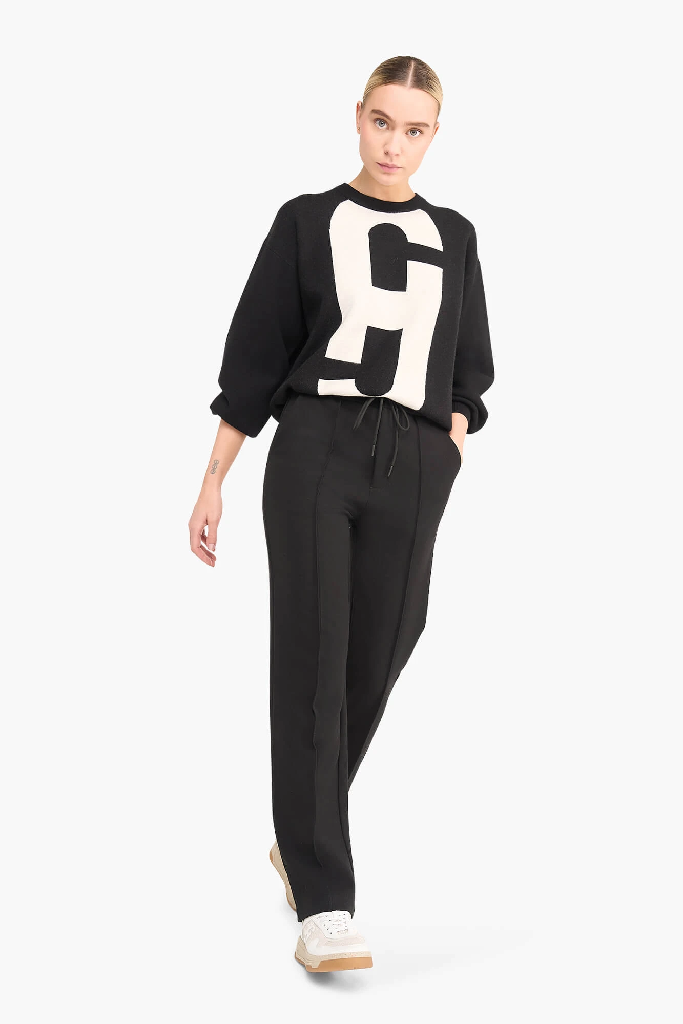 Jogging Broek Dames Troy Zwart
