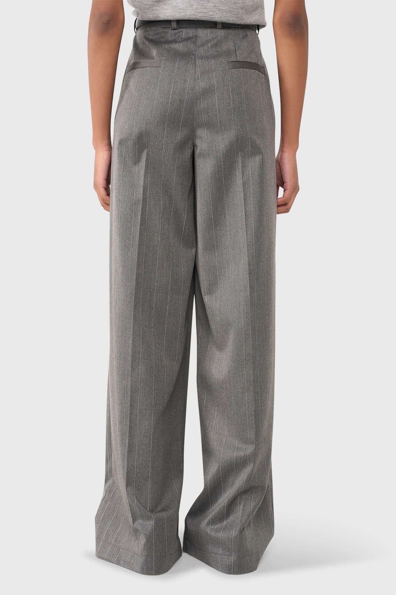Mel Grau Streifen Lurex