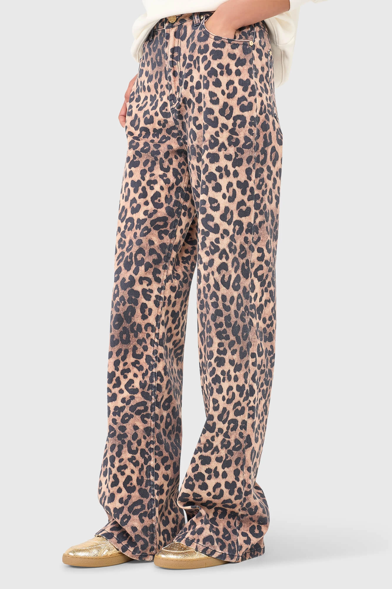 Jason Jeans mit Leopardenmuster